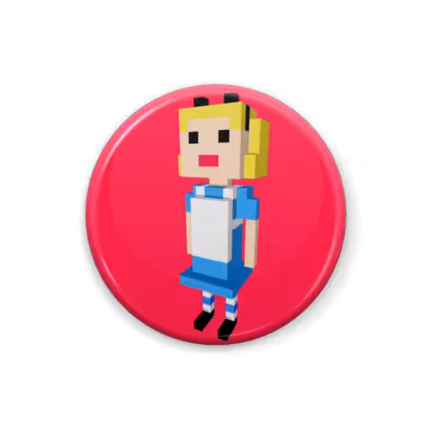 Alice Voxel™ Tin Badge