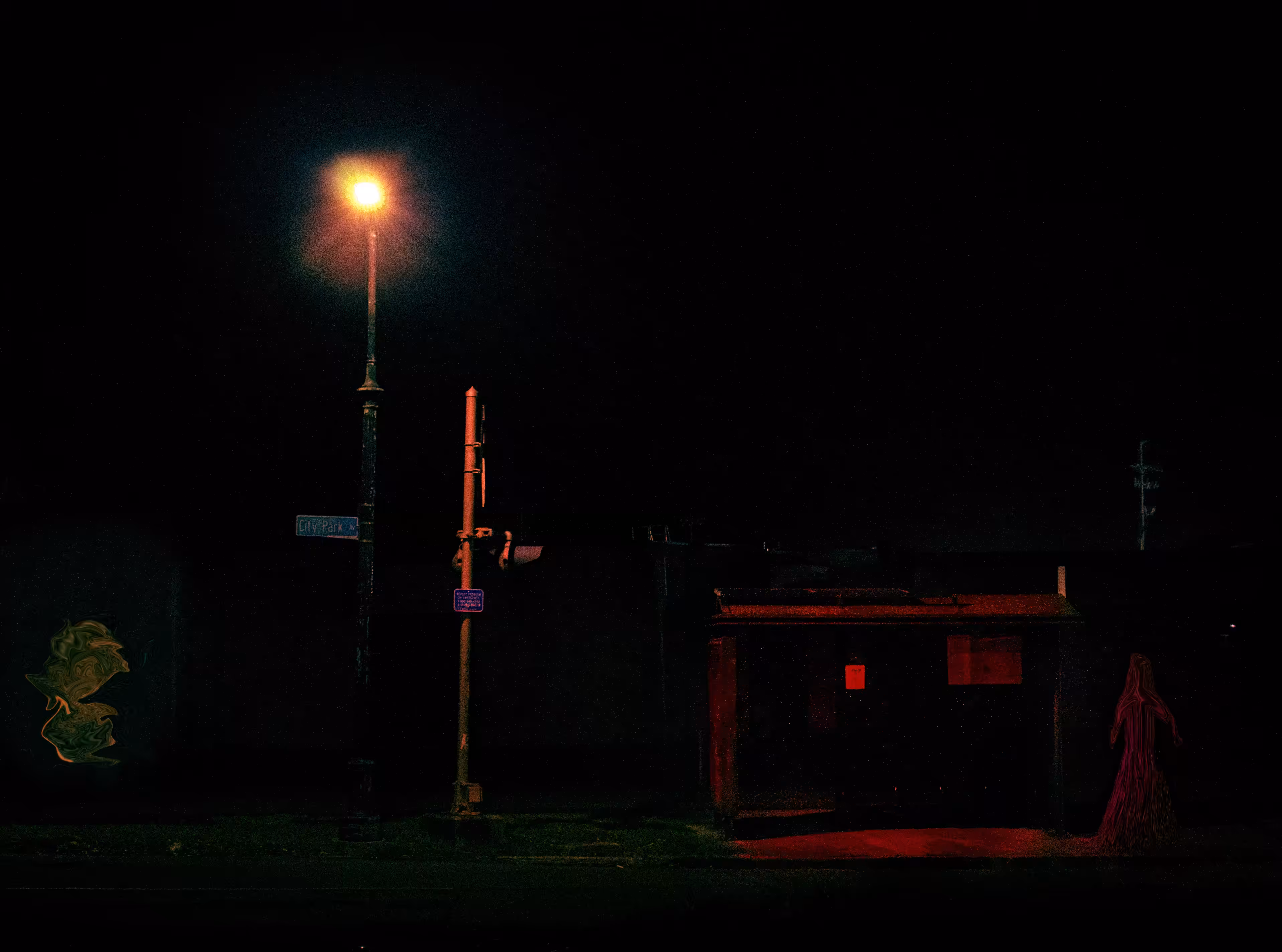 stranger at the bus stop