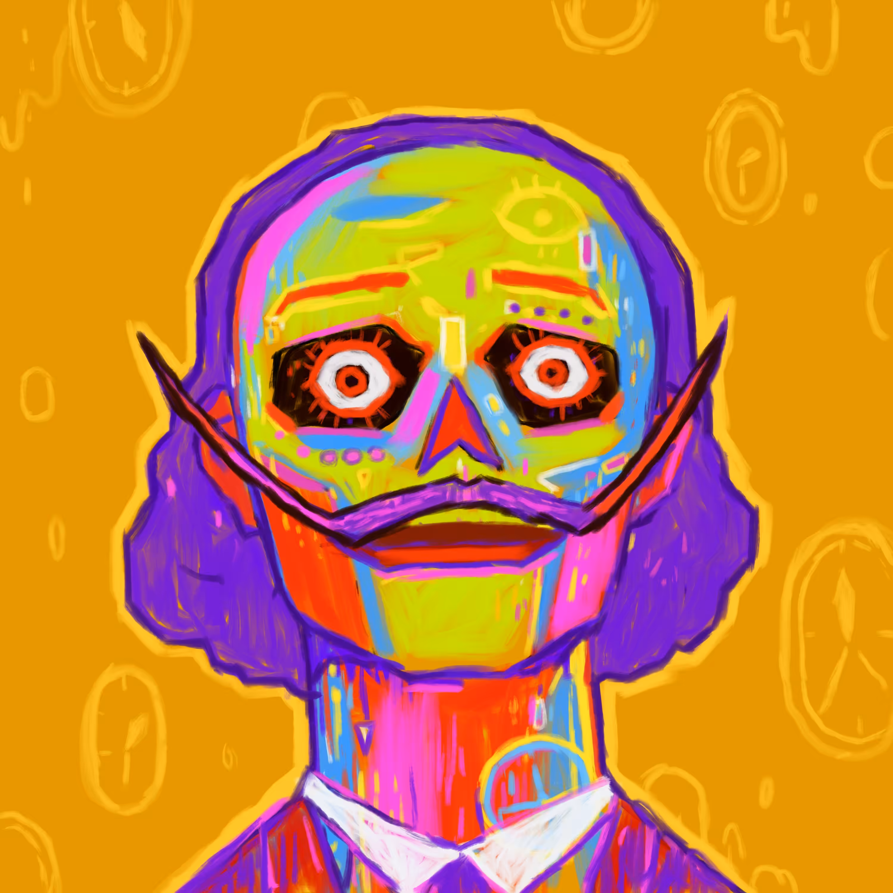 skull painting Salvador Dali