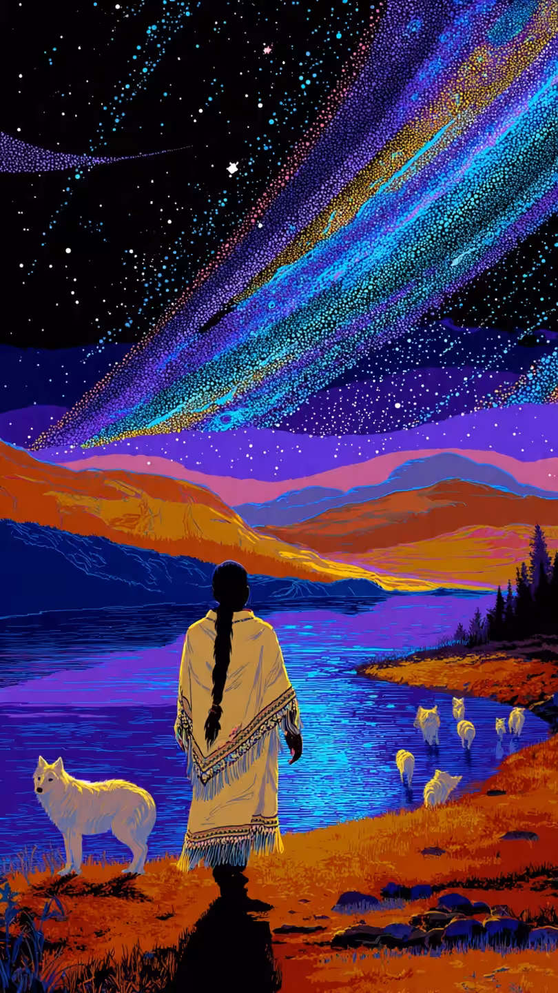 She Walks With Wolves 