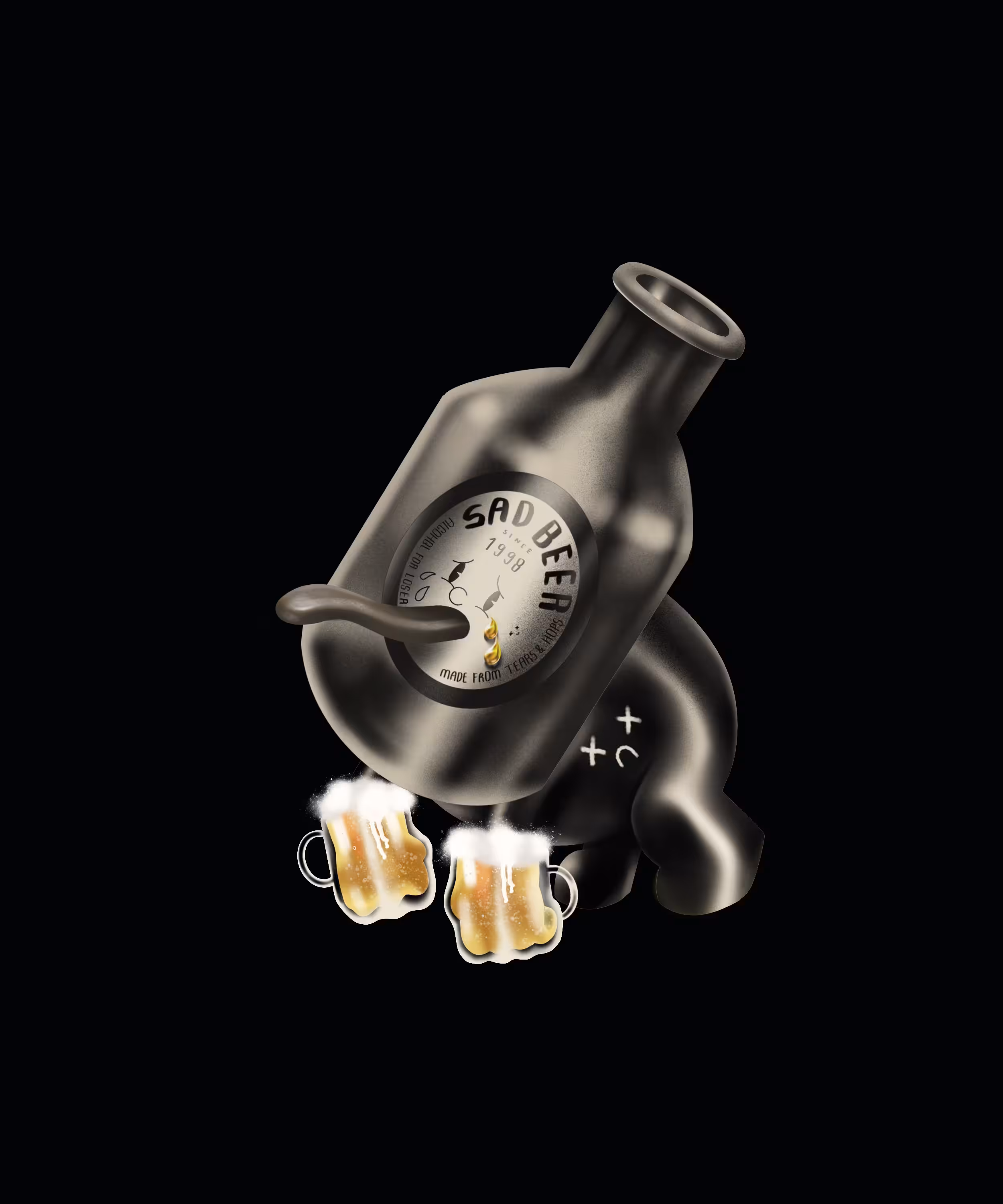 049 Don't cry Loser boy ,Alcohol is here .