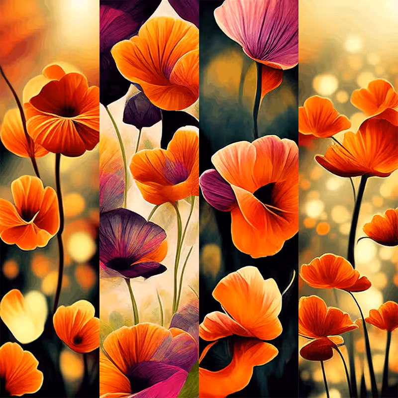 AI Yellow Flowers #2