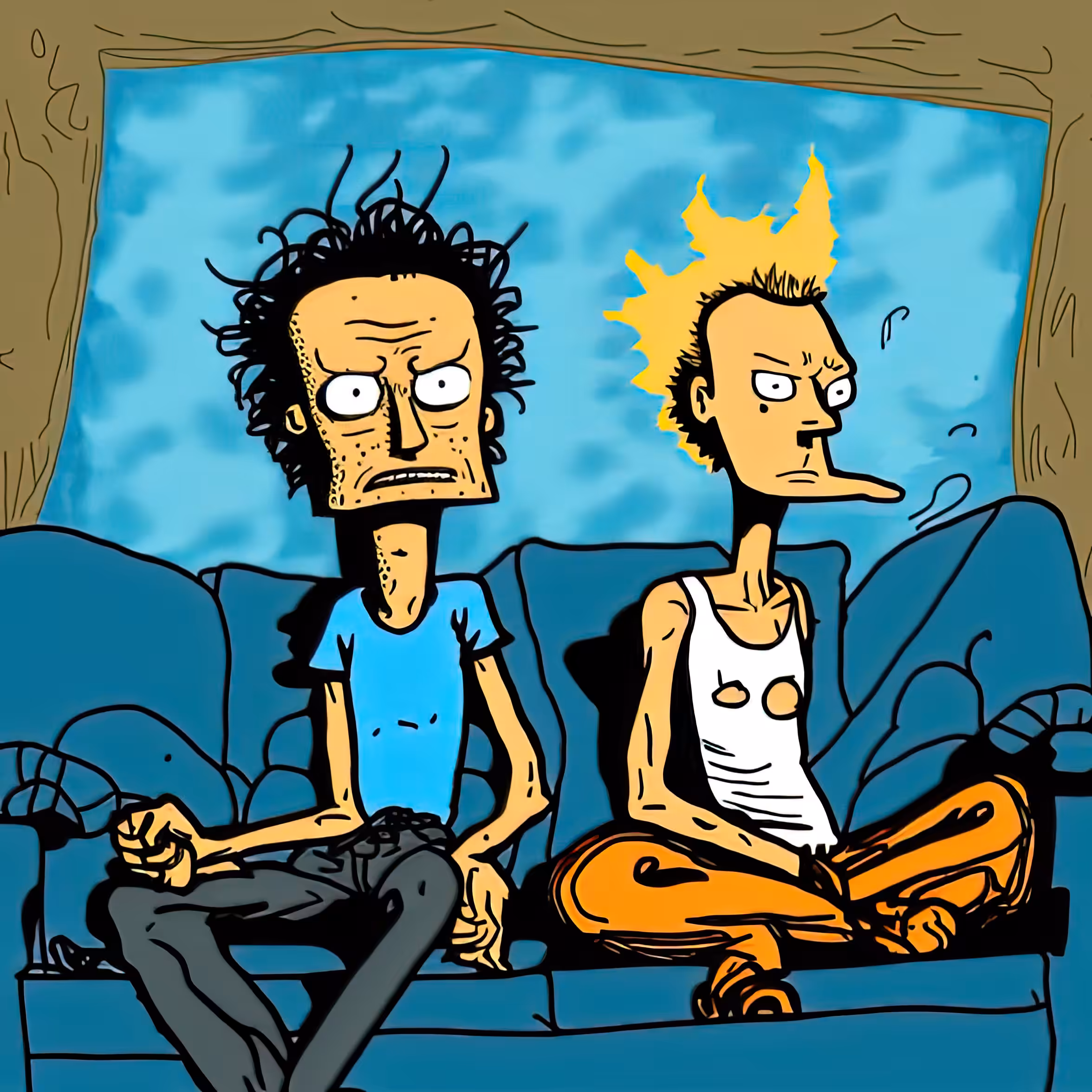 Two Dudes On A Couch