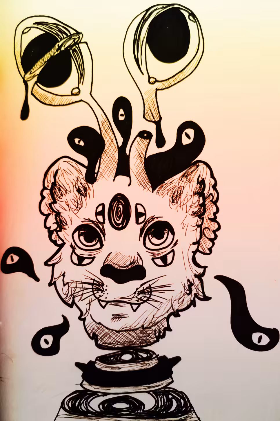 Inktober Day 5 - Lots Of Eyes