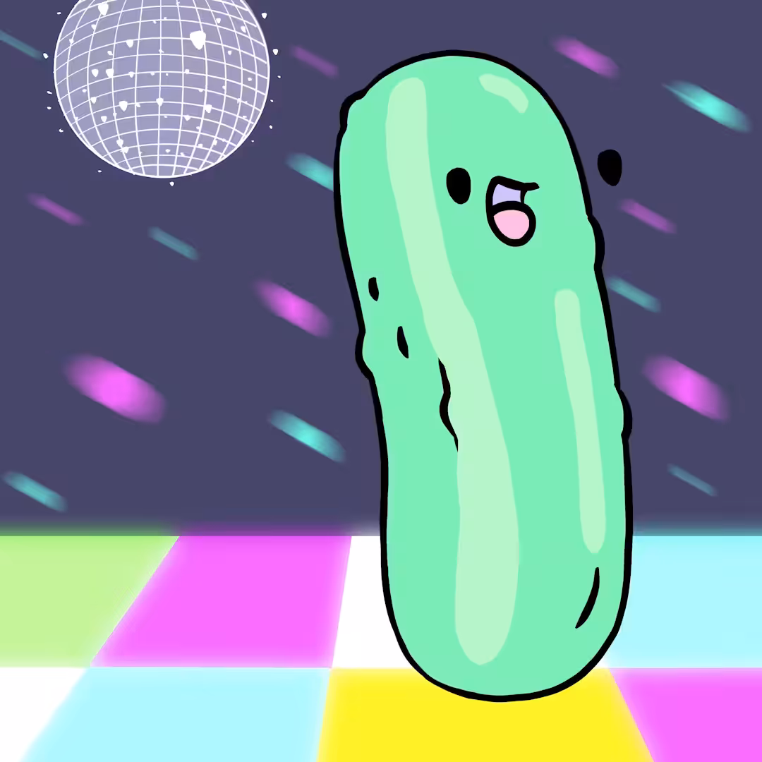Doodles Disco Dancing Pickle