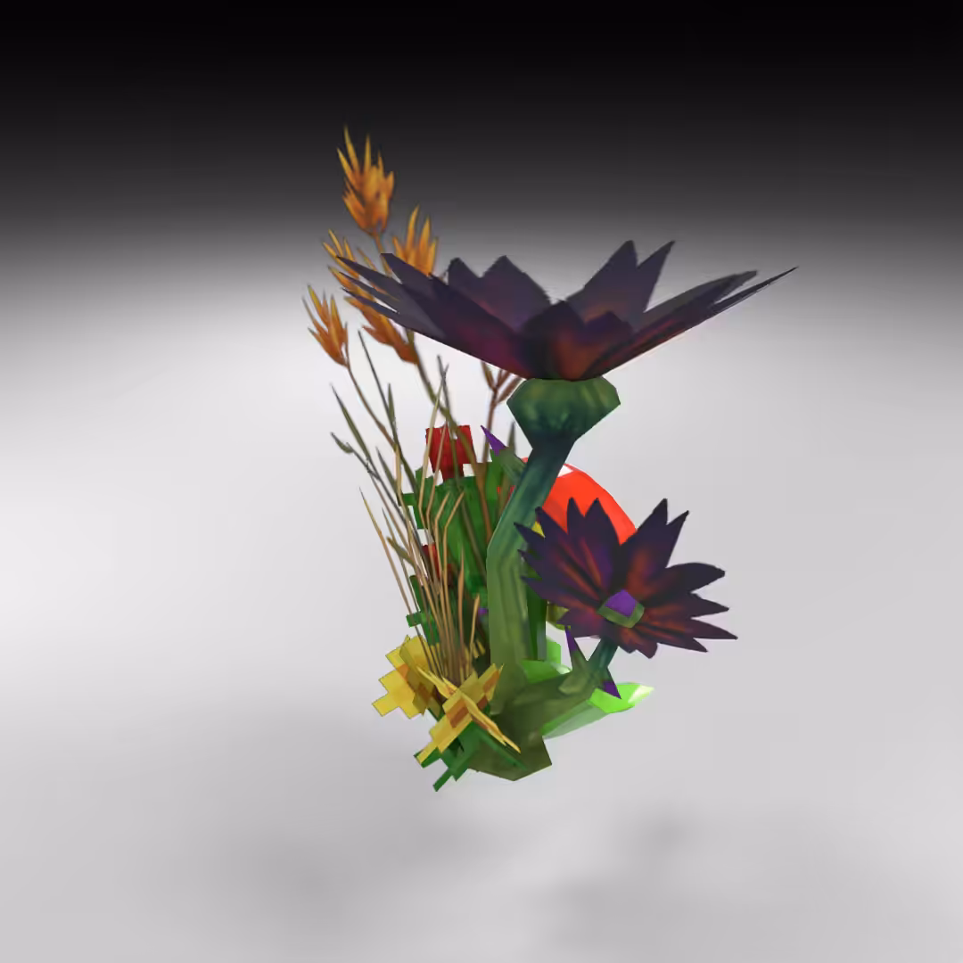 Hand-hacked Bouquet 25