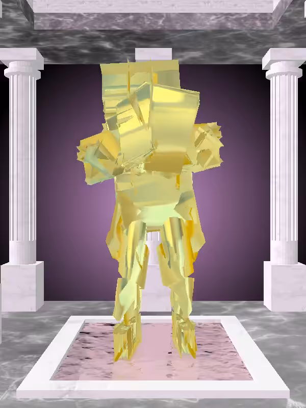 HeavenComputer: The Cheering Green-Golden Goblet Woman #2097