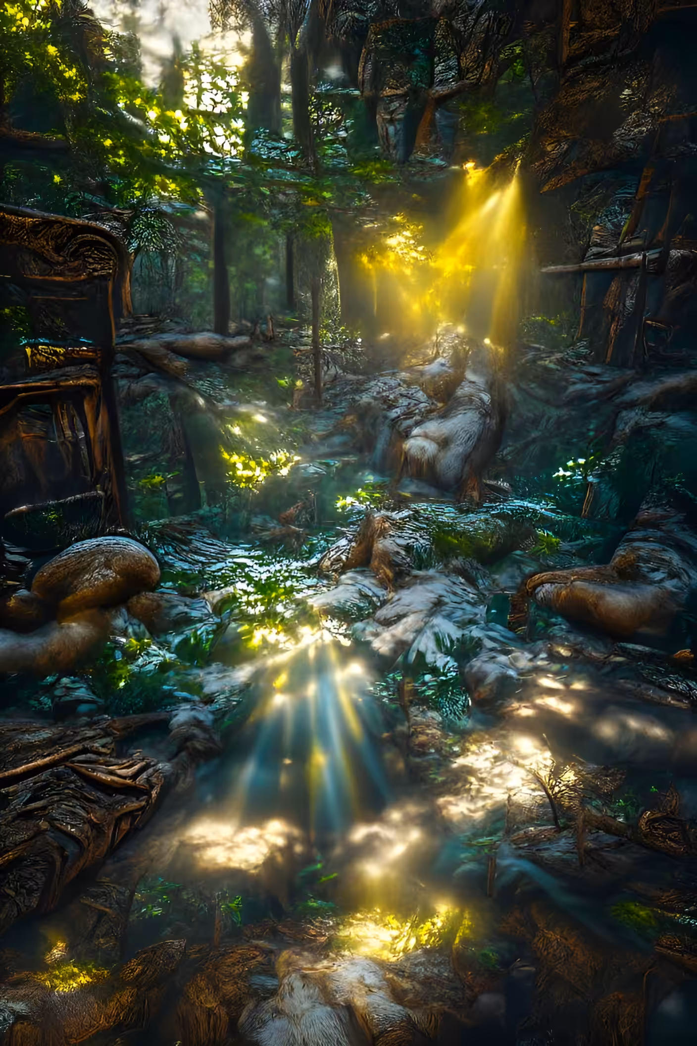 Golden Rays of Serenity