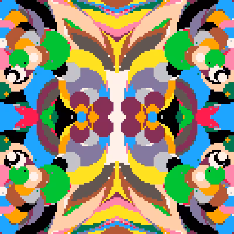 Rapid Psychedelic Inkblot Test Generator #67