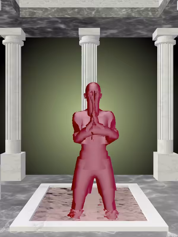 HeavenComputer: The Praying Velvet Cherry Woman #7231