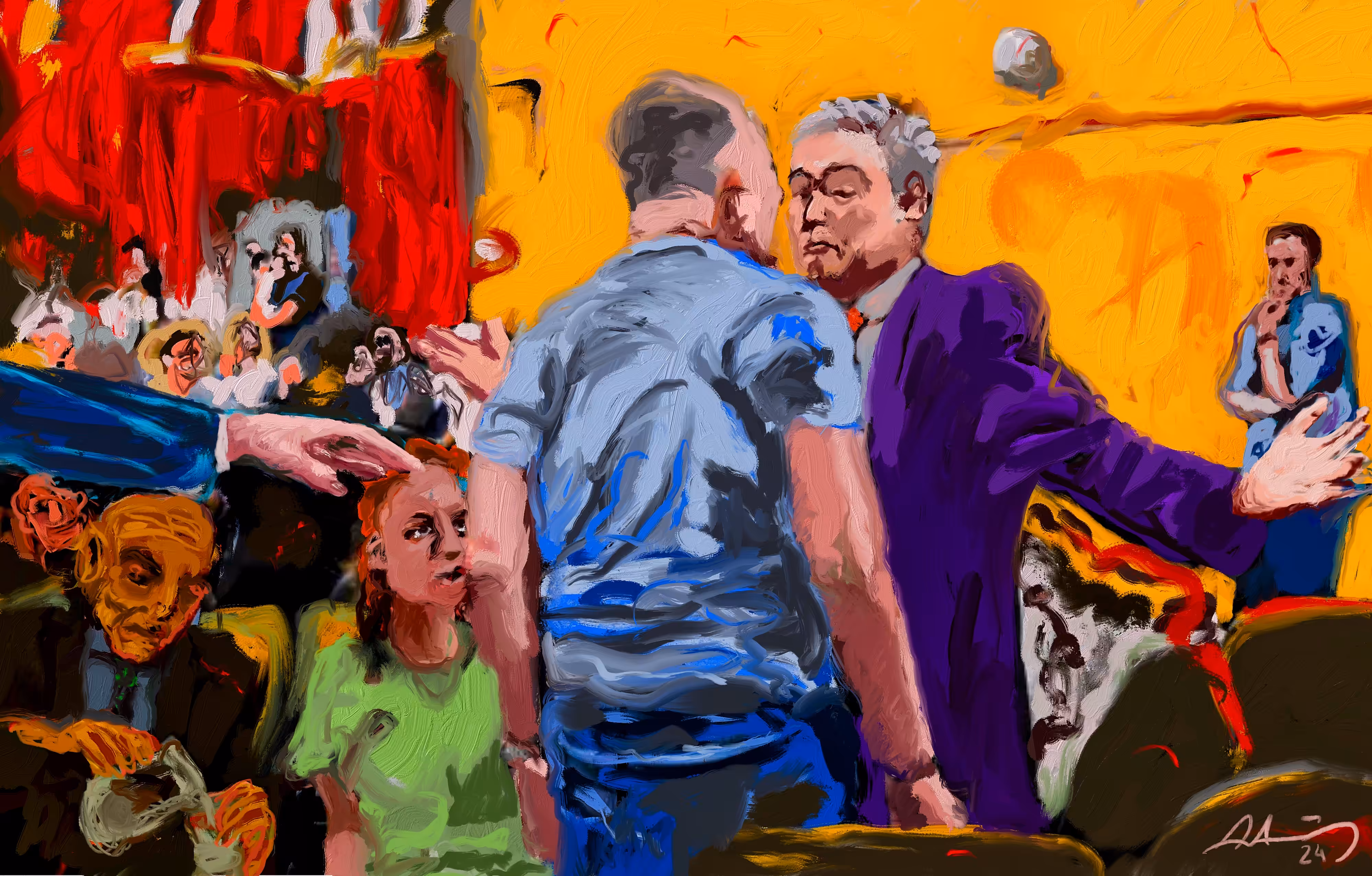 La rosca 2 - House of Representatives brawl