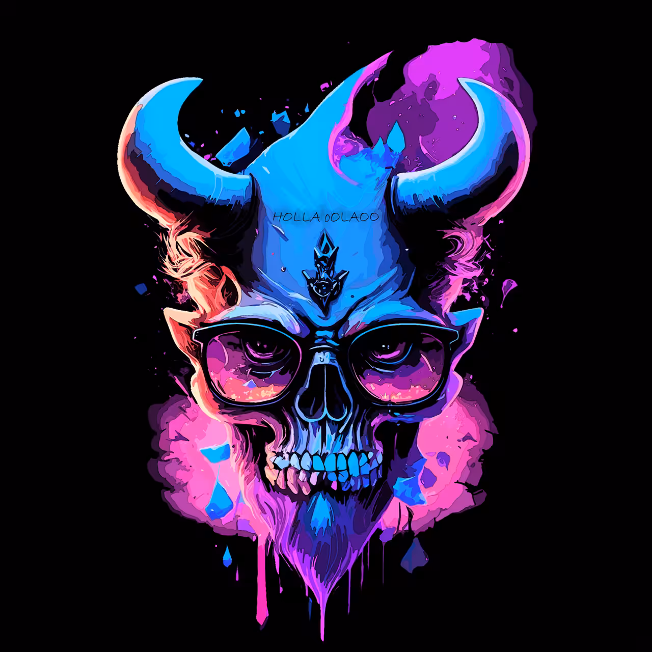 "Sinister Grin - Evil Skull Design for the Dark Souls"
