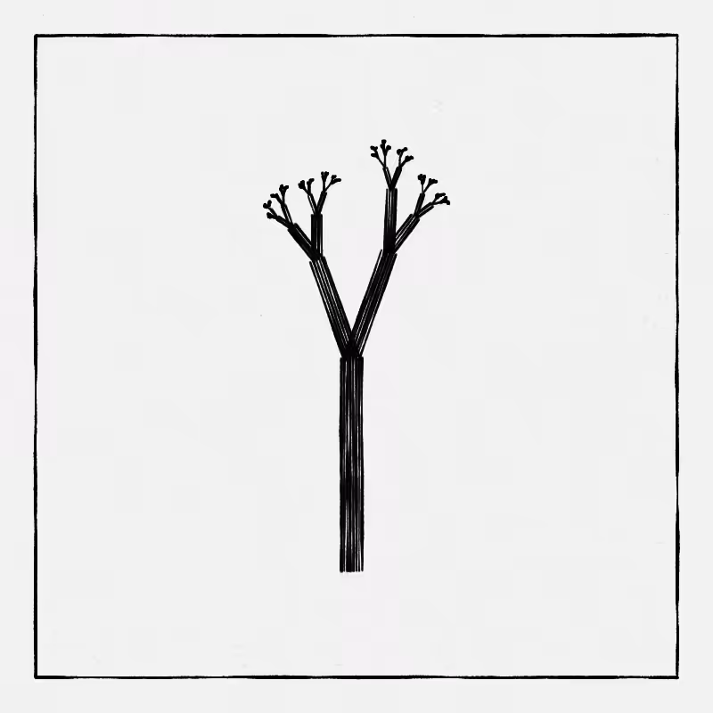 Hand-Drawn Tree #26