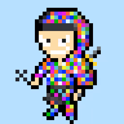 CRYPTONINJAS PIXEL 001 -Colorful Drop Ninja-