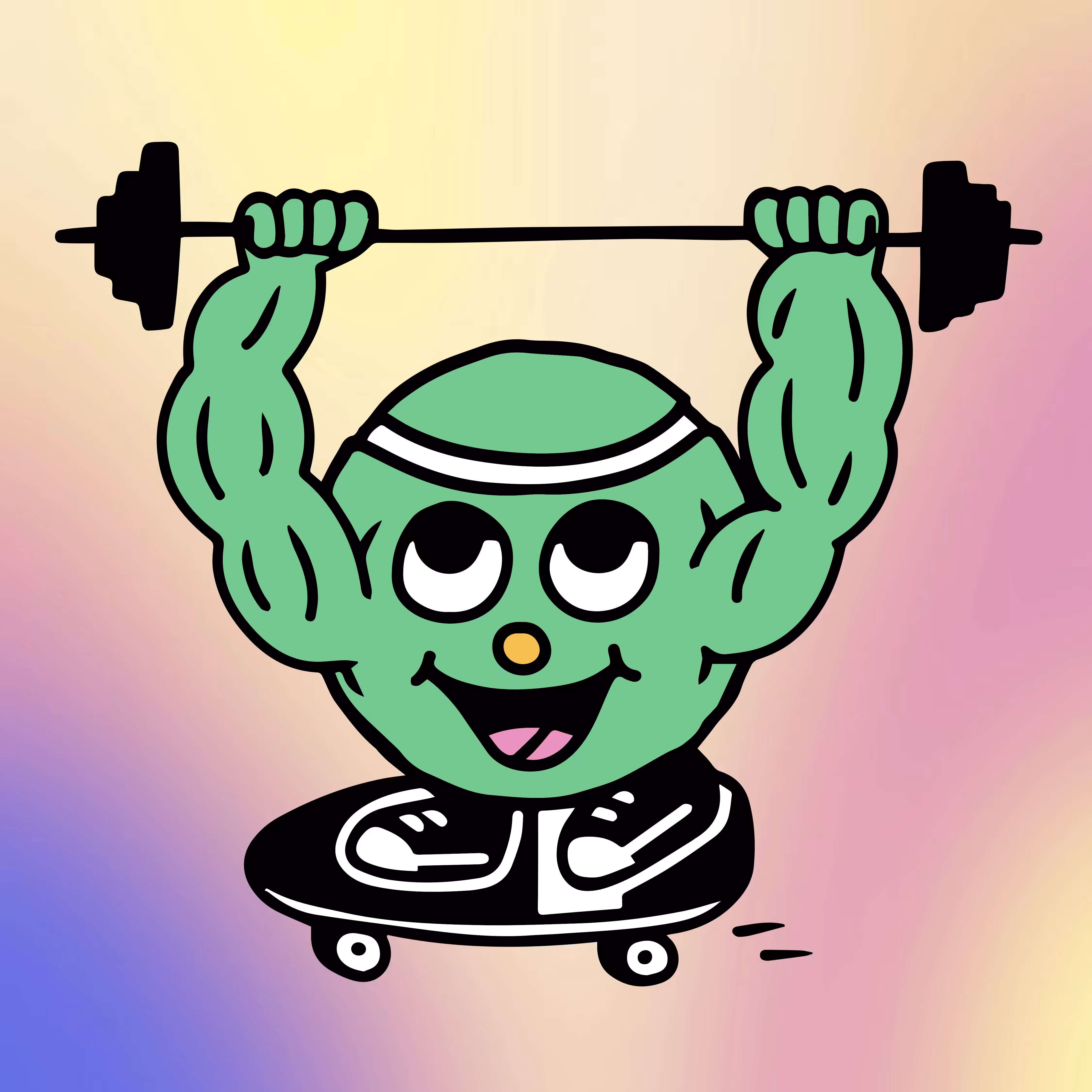Buff tennis ball