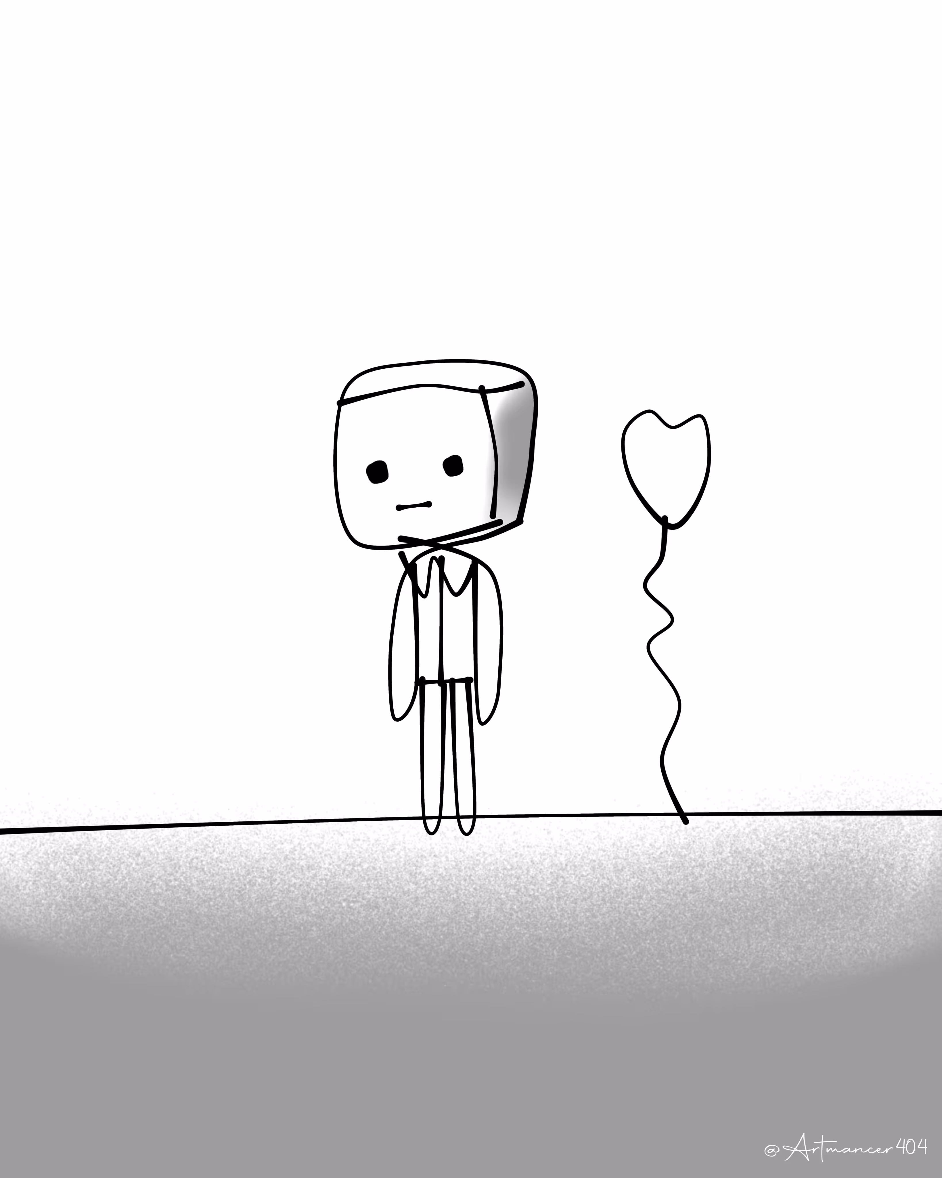 OG Sketch "Beep-Boop, I'm Sad" #SKC001OG