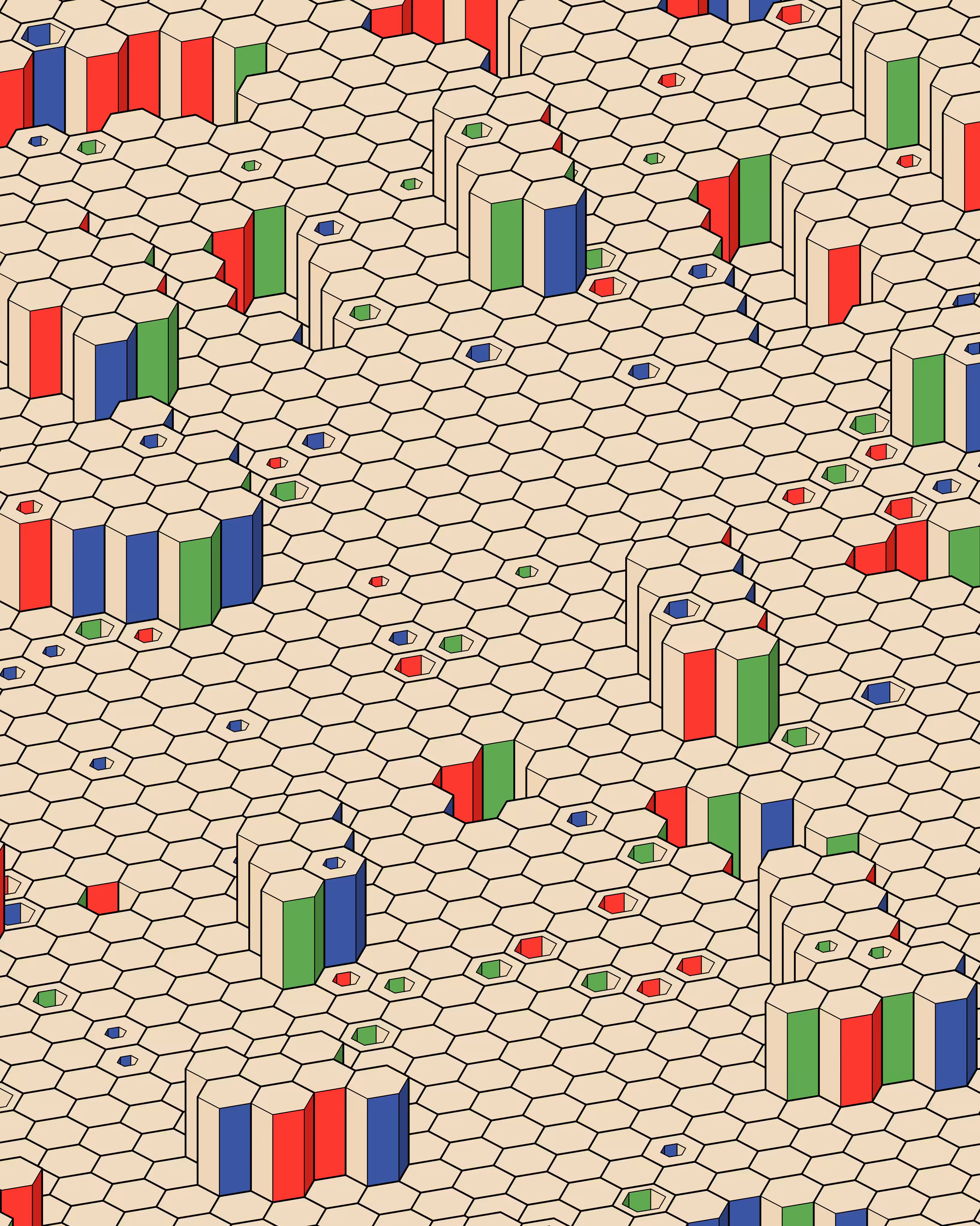 Hexagones Landscape #318