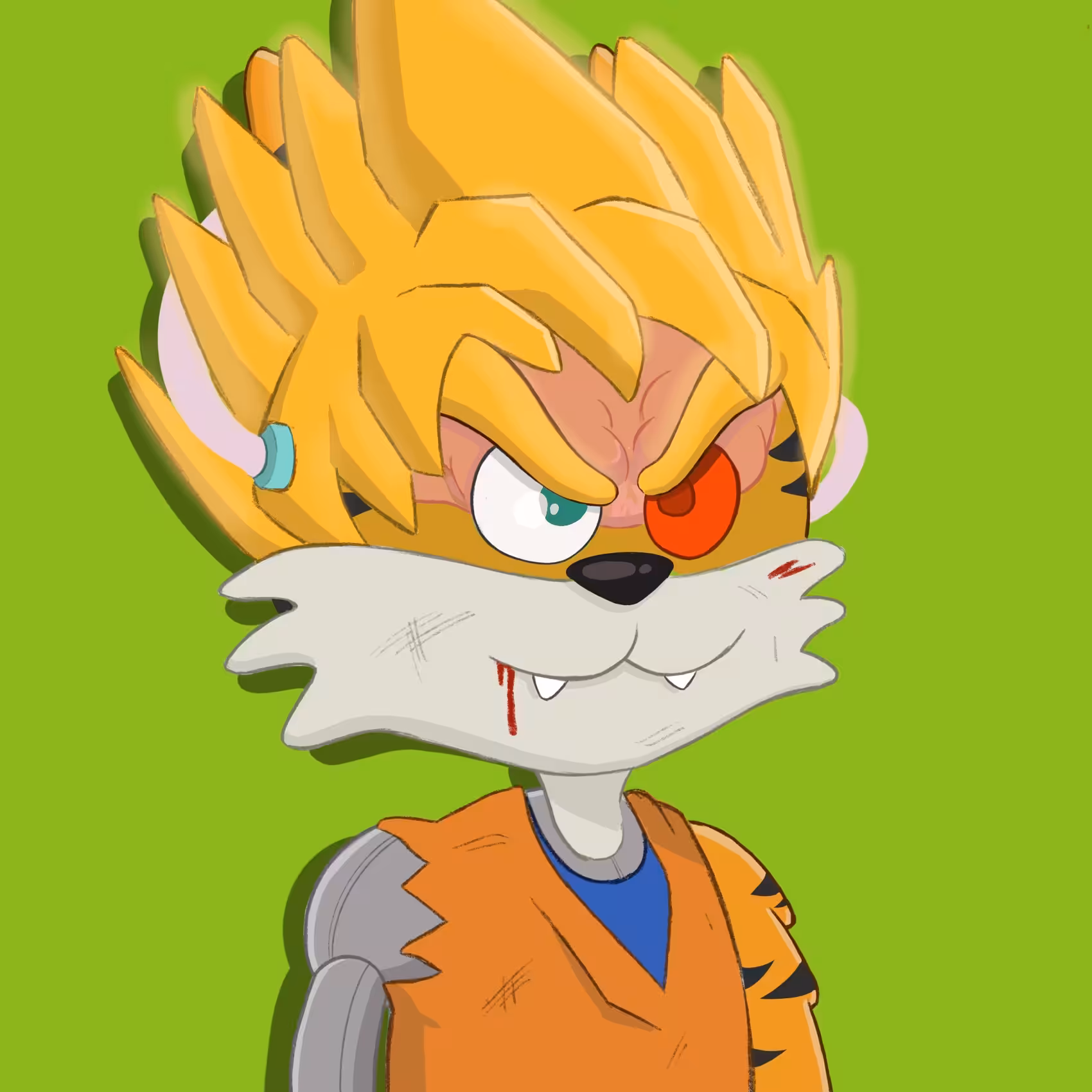 Cloned Cranium Cat Club Super Saiyan