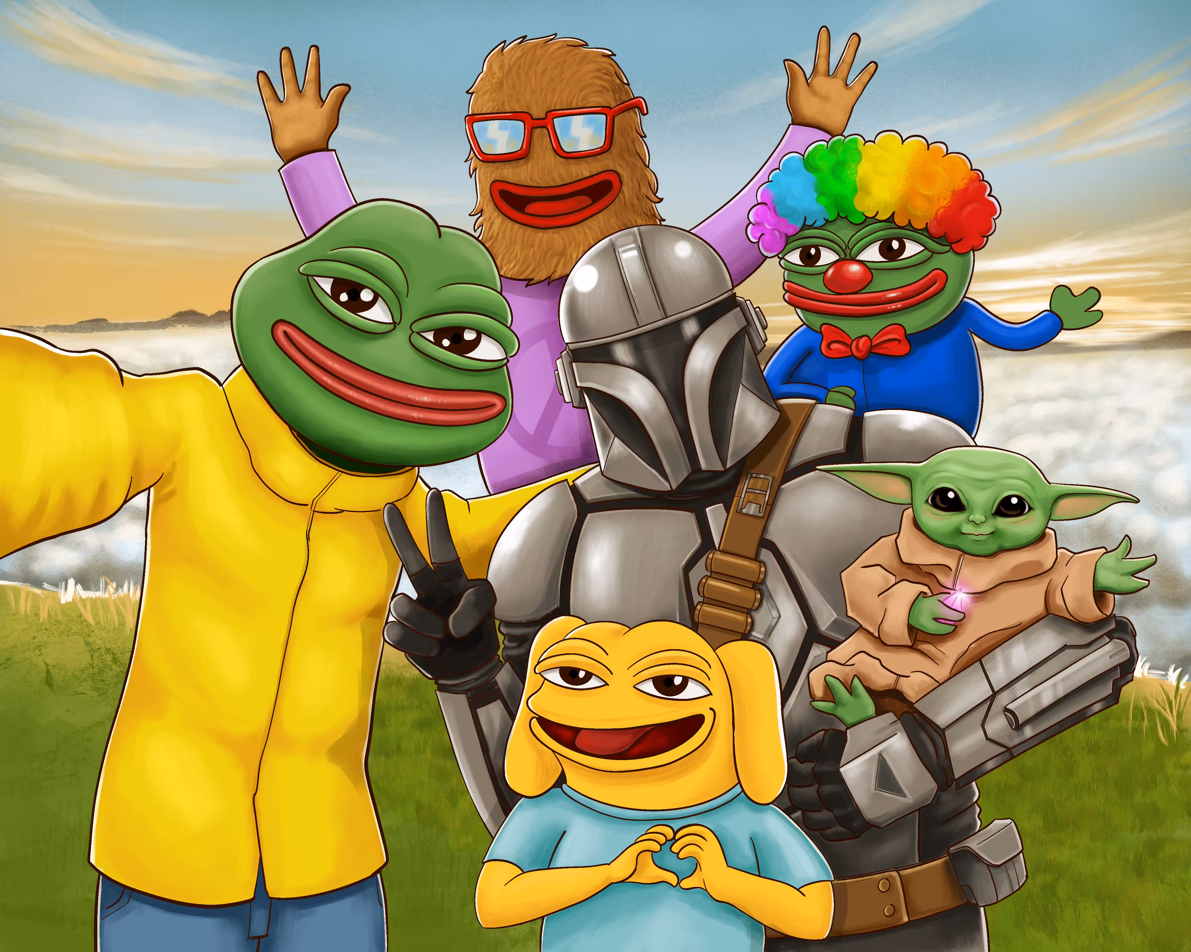 Pepe and Gang says Hi! 🐸