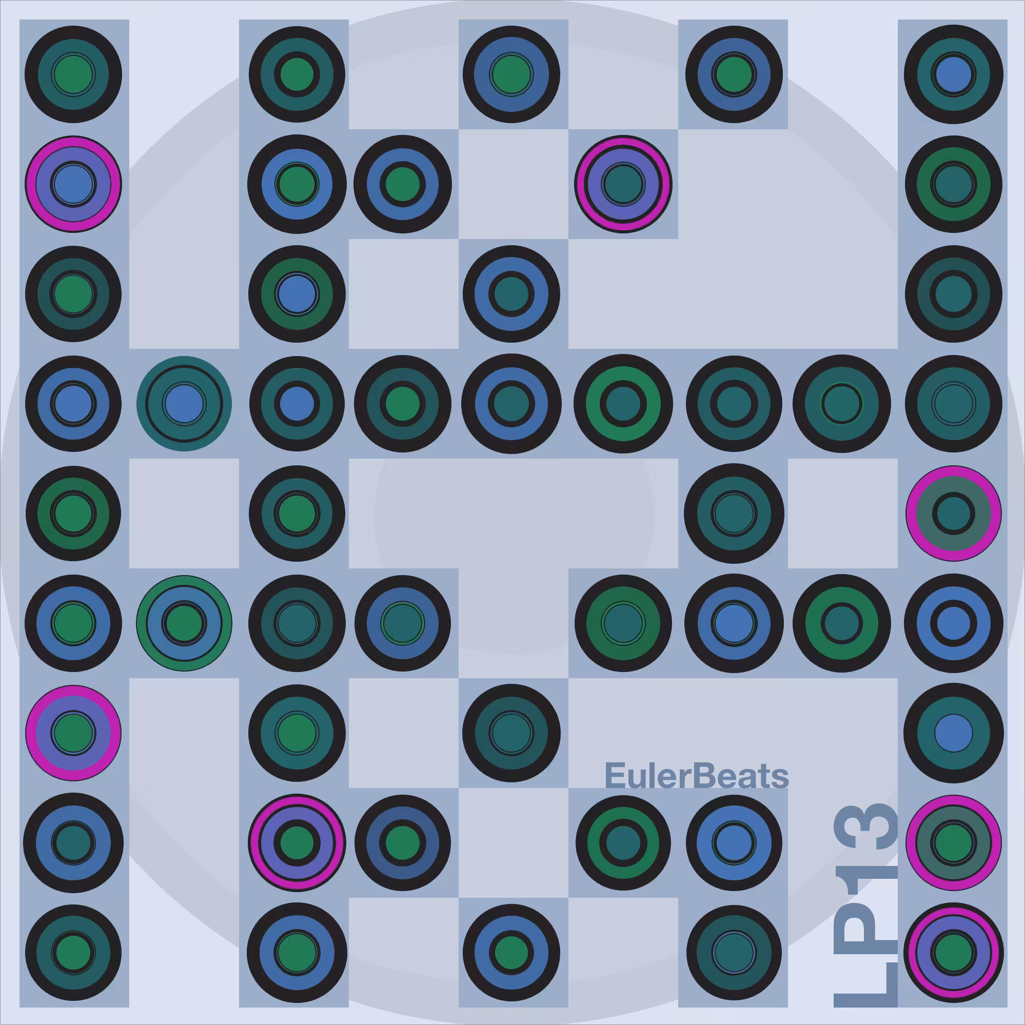 Eulerbeats LP13 Generative Cover Art: #2