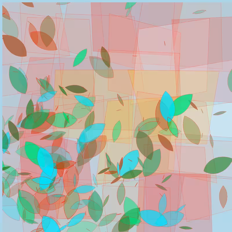 Leaves and glasses #12