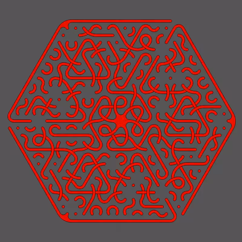 Threefold Symmetry - Dark Variations #273