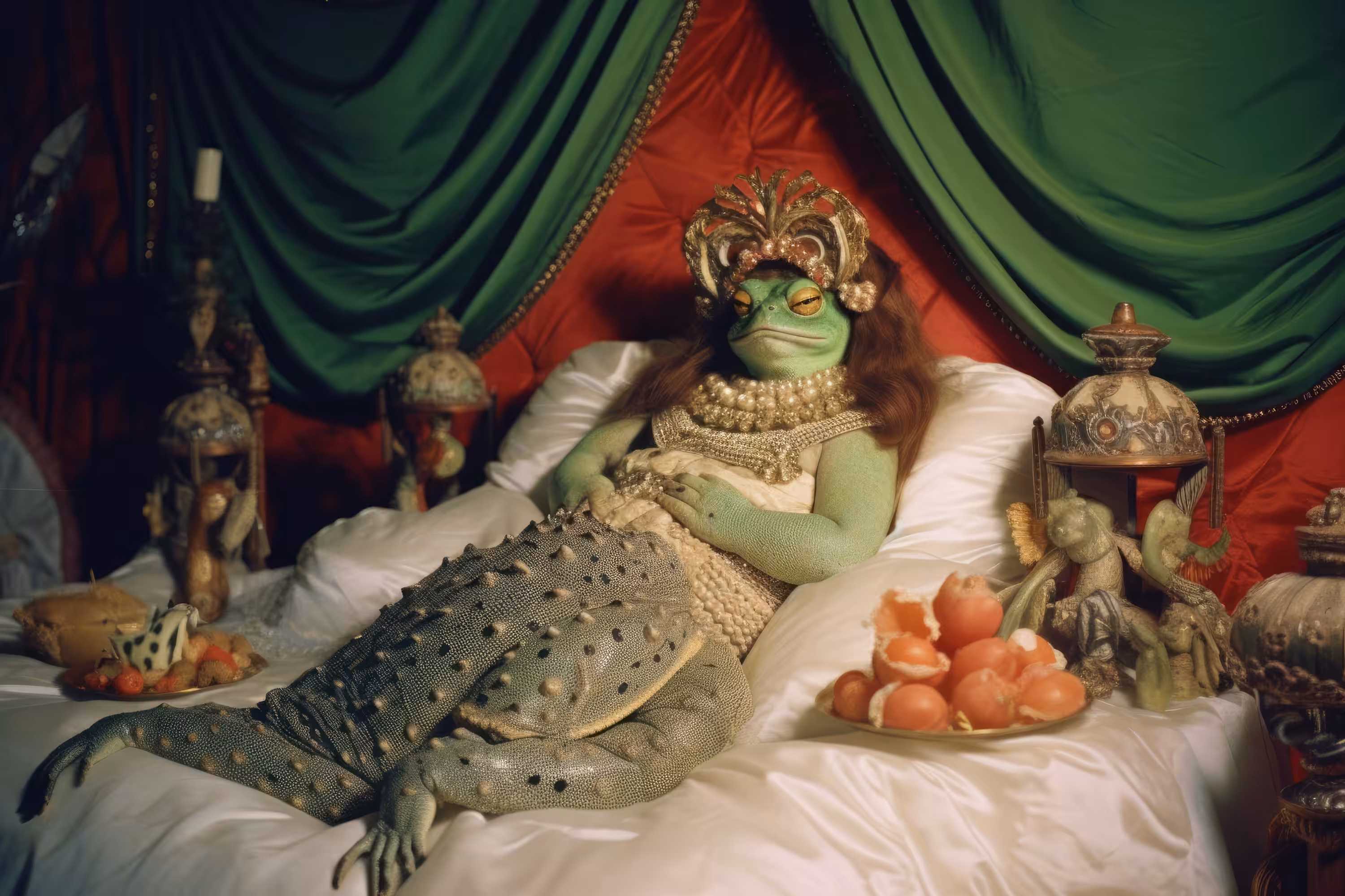 Cleopepe the Frog Queen of Egypt