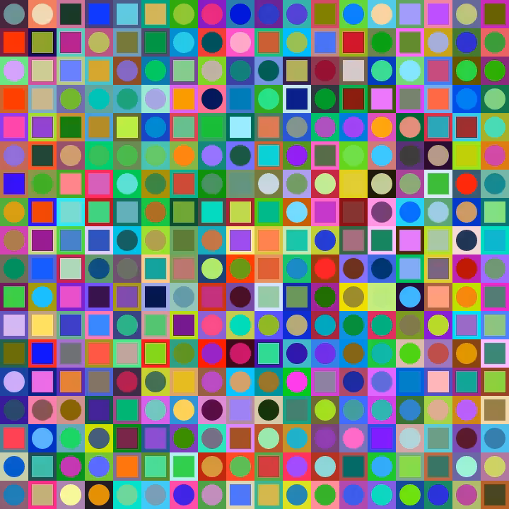 Square Dot Composition #200