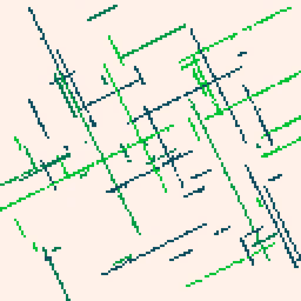 Genuary 2023 Day 4 - Intersections #12