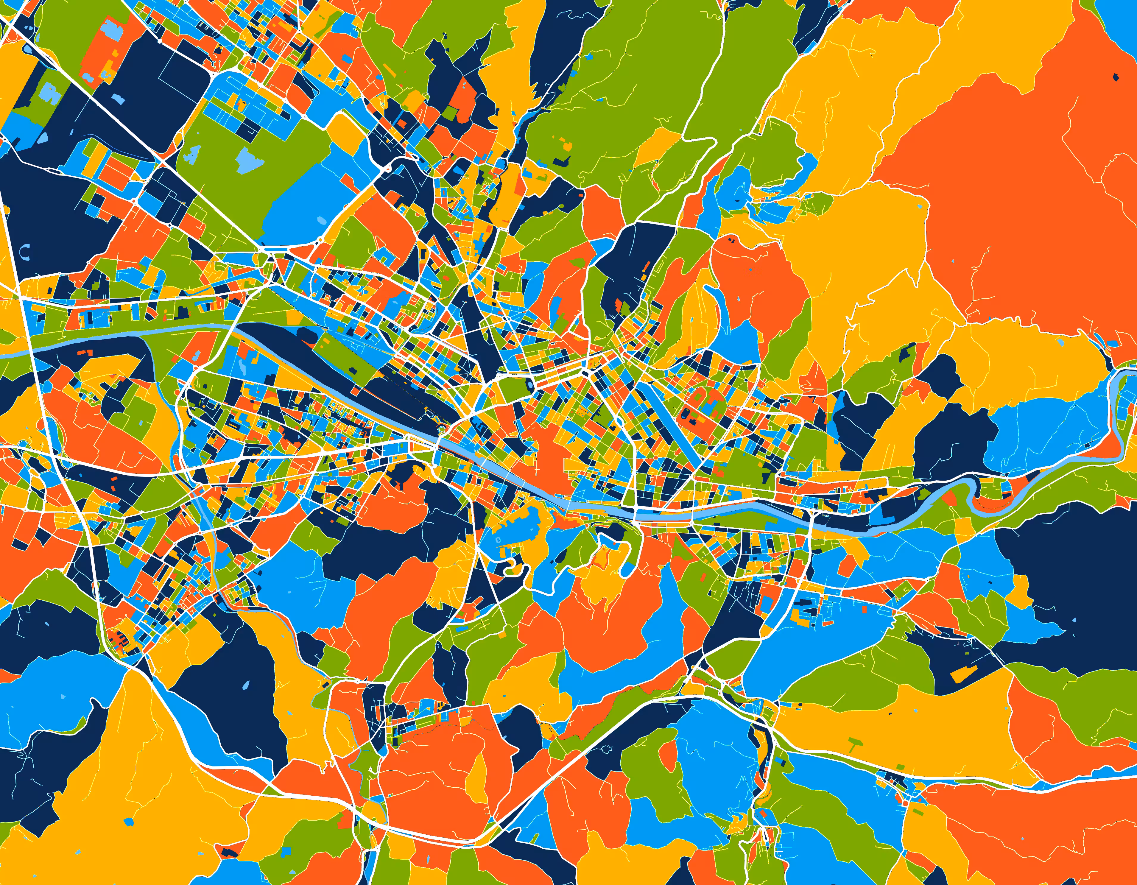Florence, Italy - MapArt #16 (Tezos Protocol Edition)