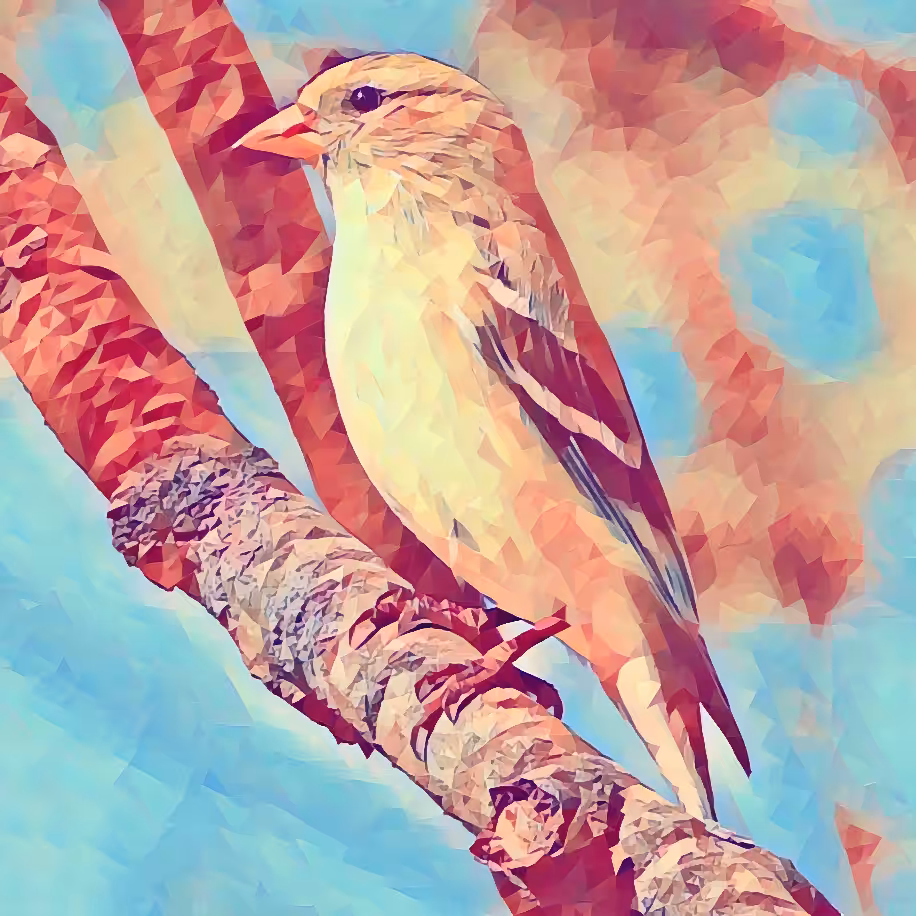 Finch - Pastel Poly Series Finale
