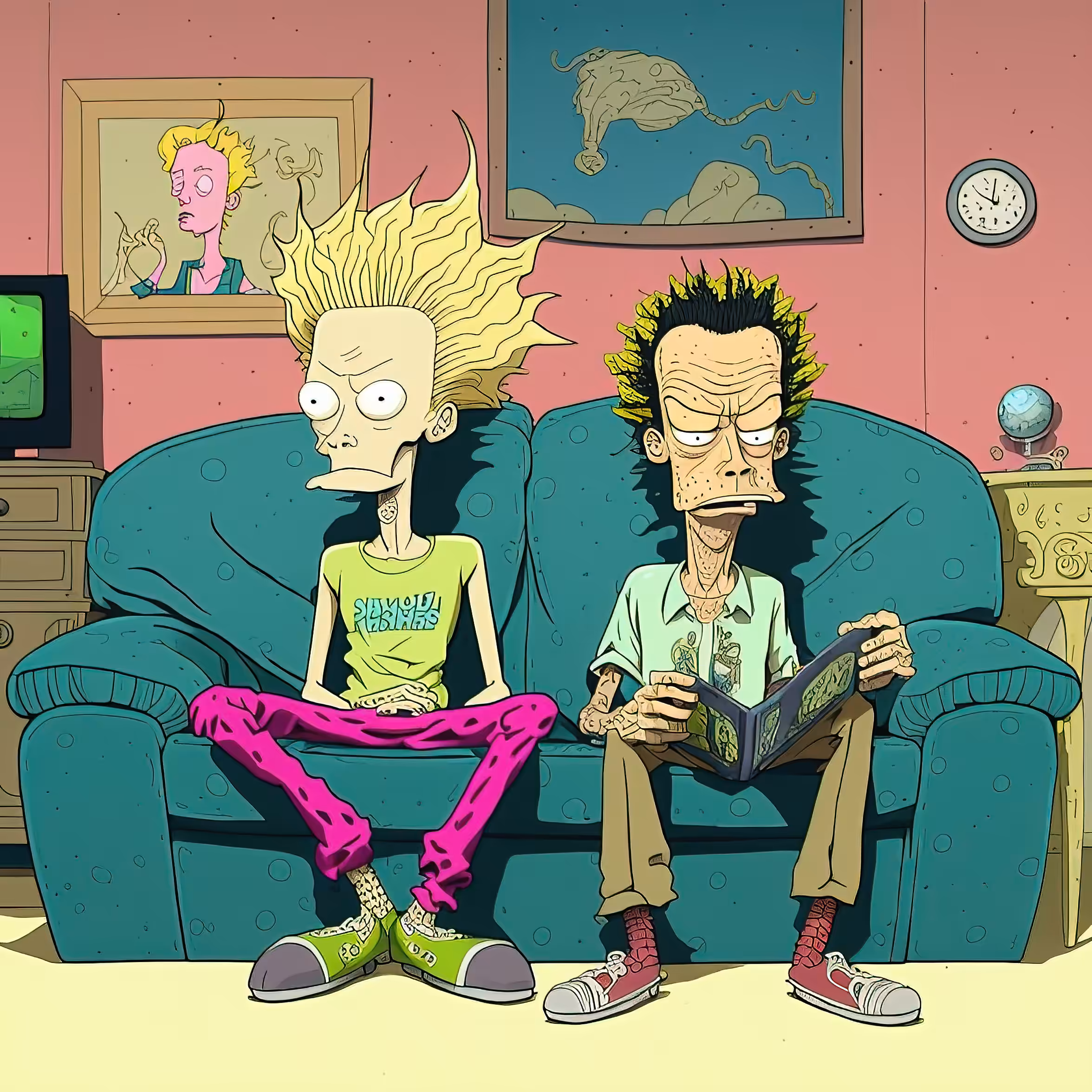 Two Dudes On A Couch