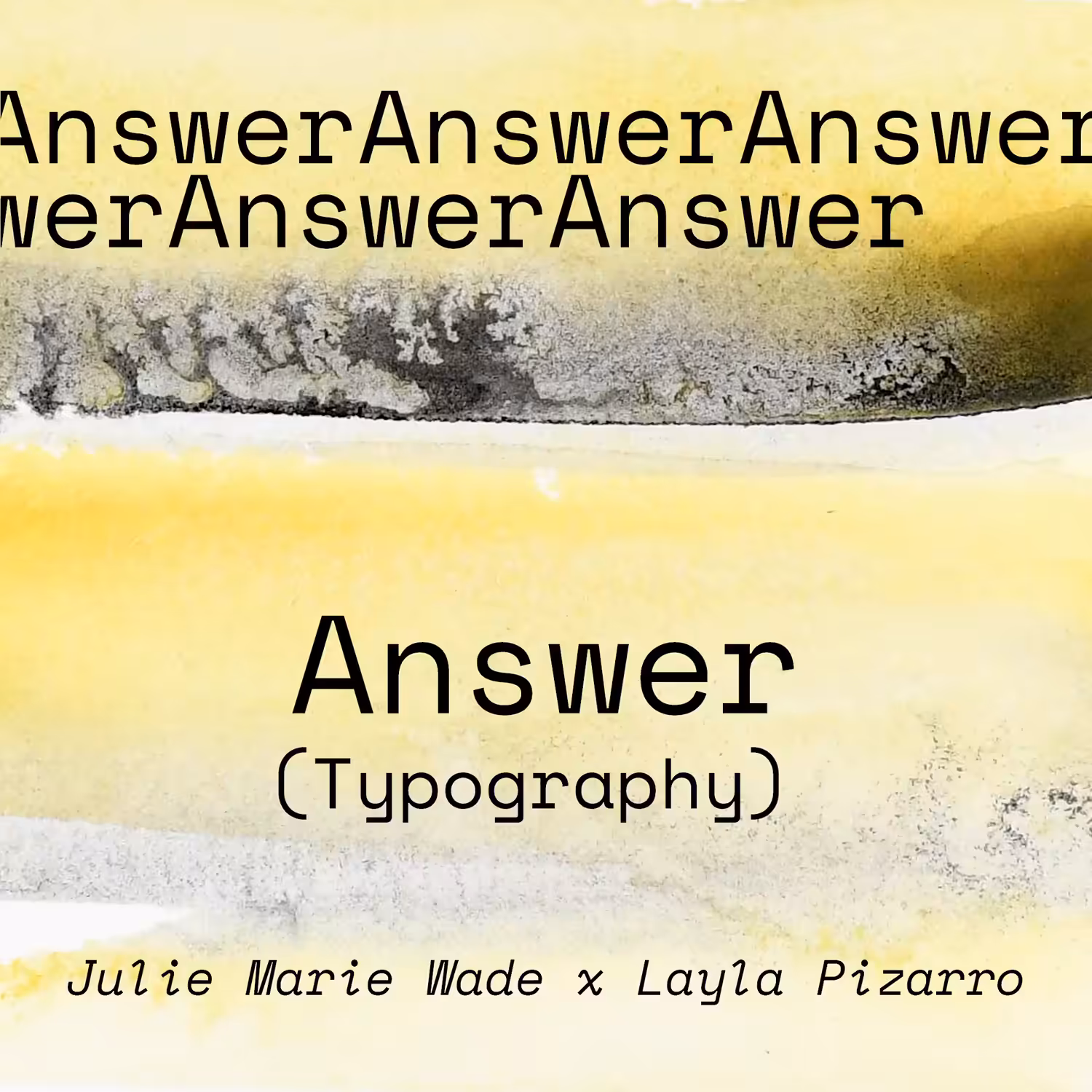 Answer (Typography)