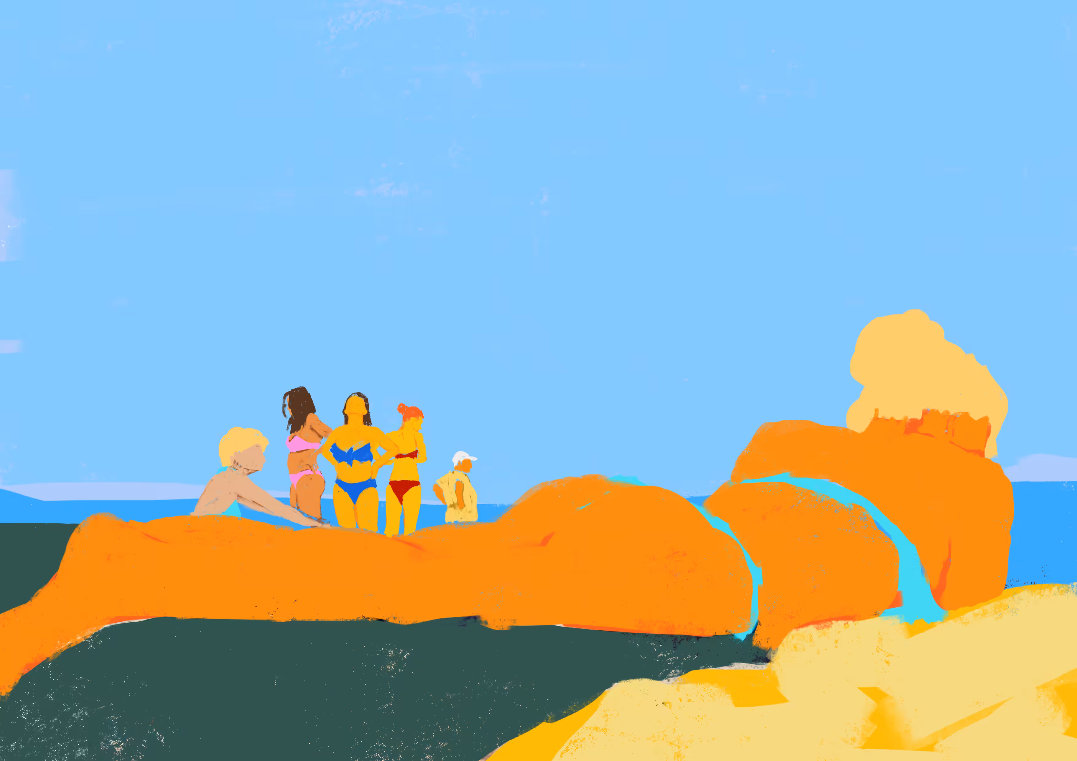 situation on the beach