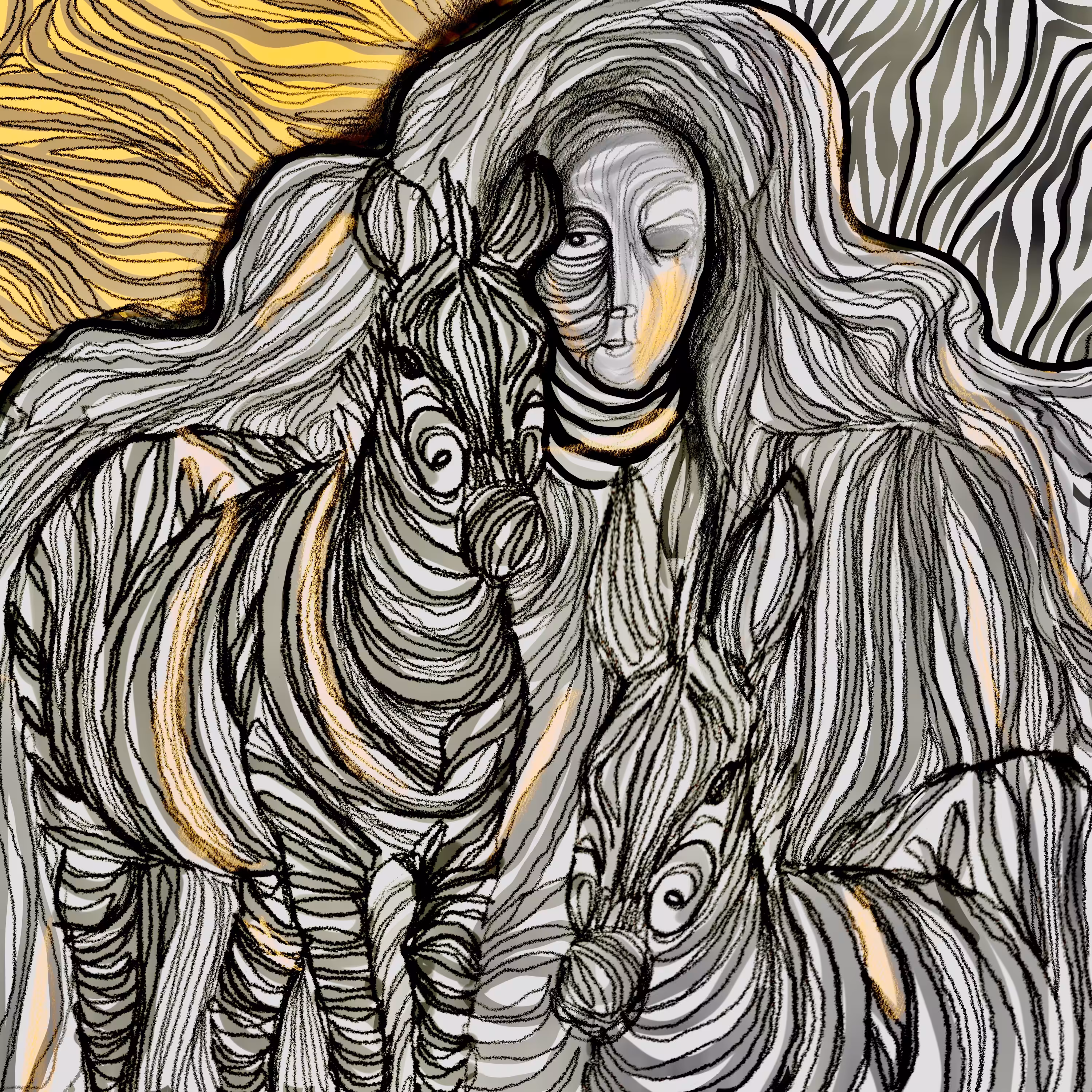 Striped girl 