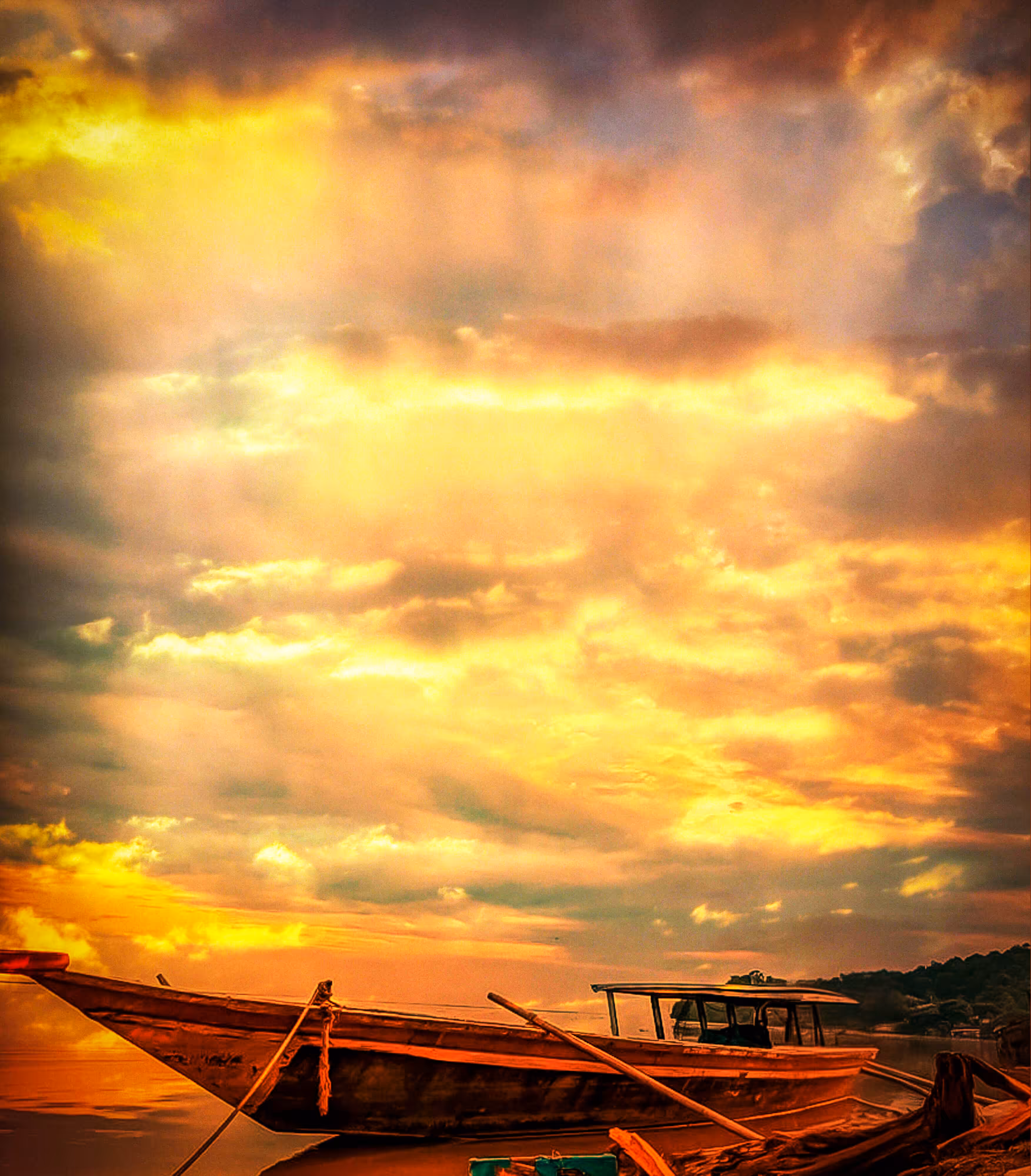 Boat On Fire 