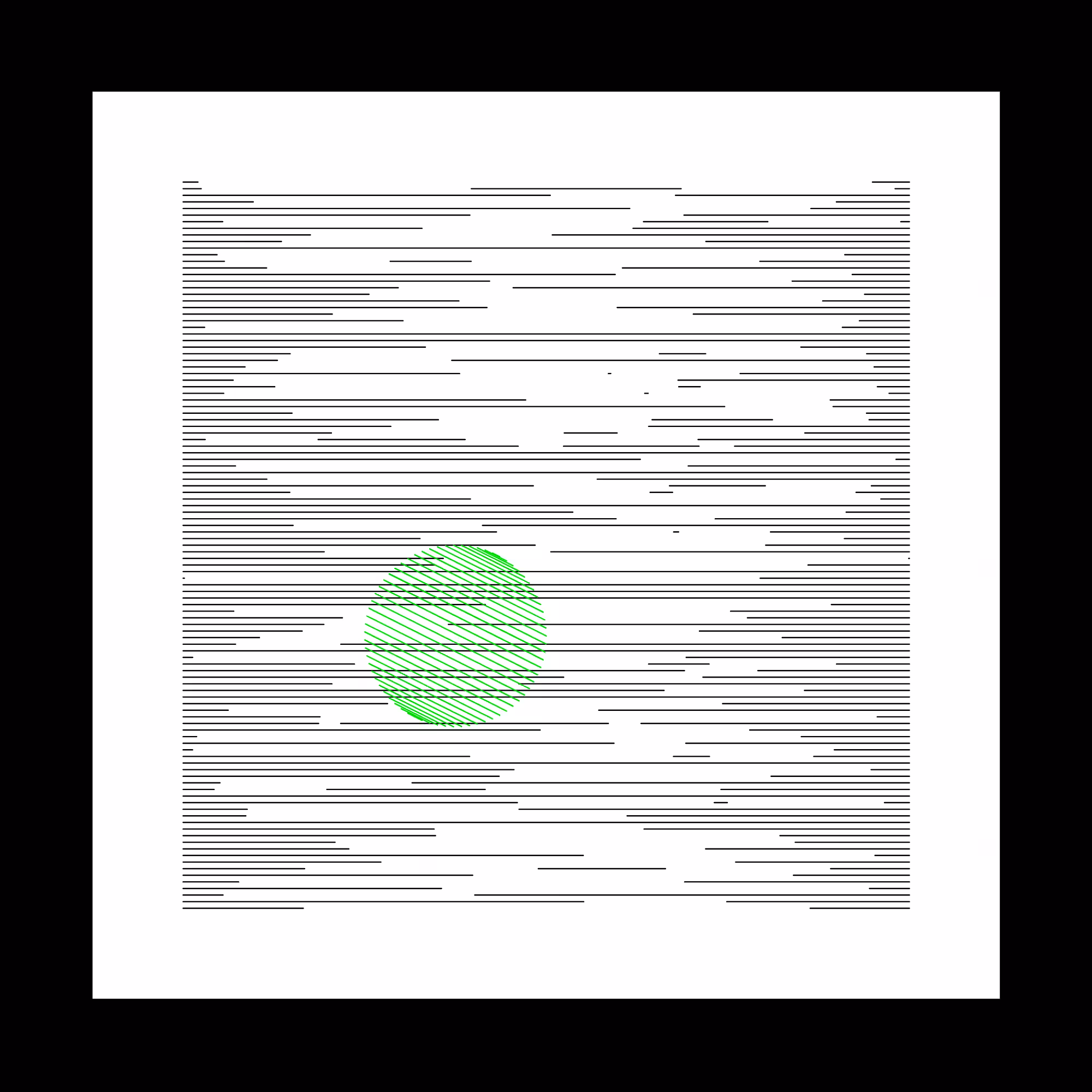 111 lignes horizontales et un rond #4