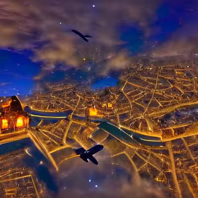 Paris Night Flight
