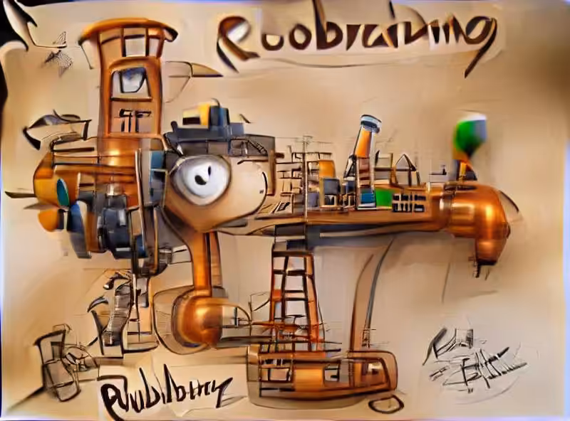 Steampunk Rube Goldberg doodle