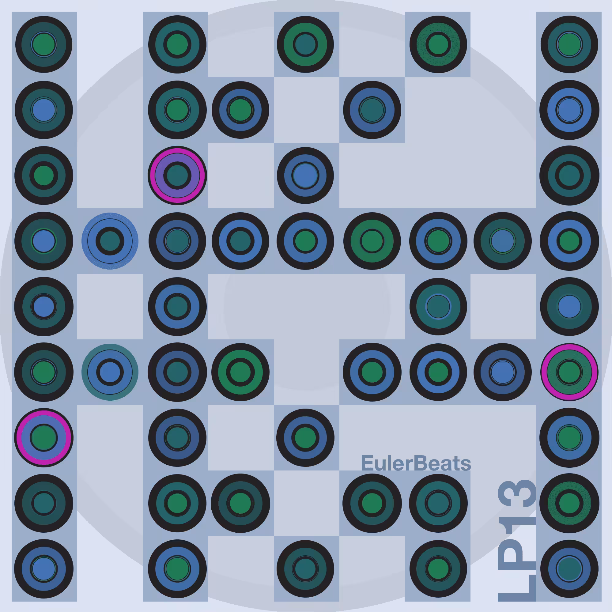 Eulerbeats LP13 Generative Cover Art: #52
