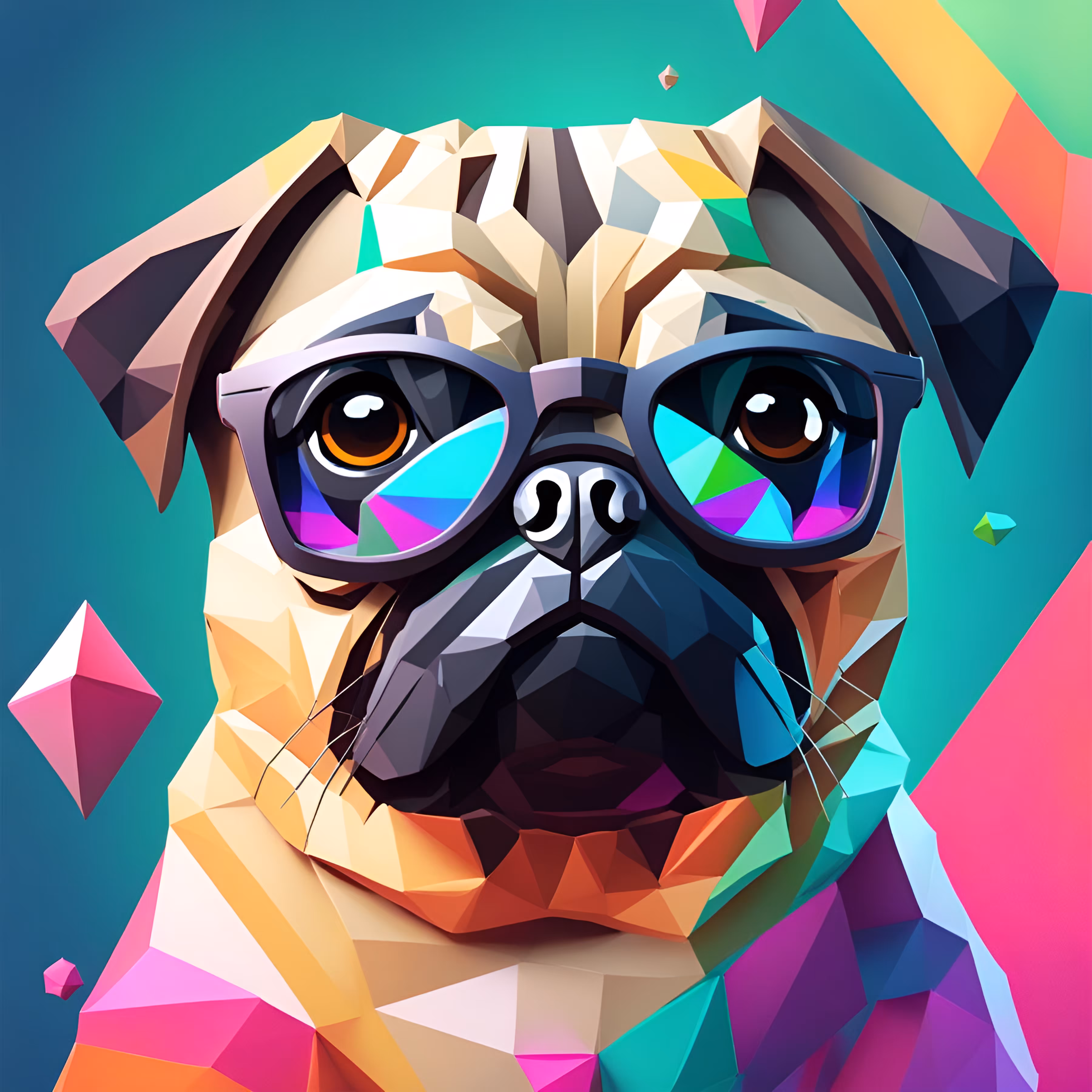 Lowpoly Pug #4