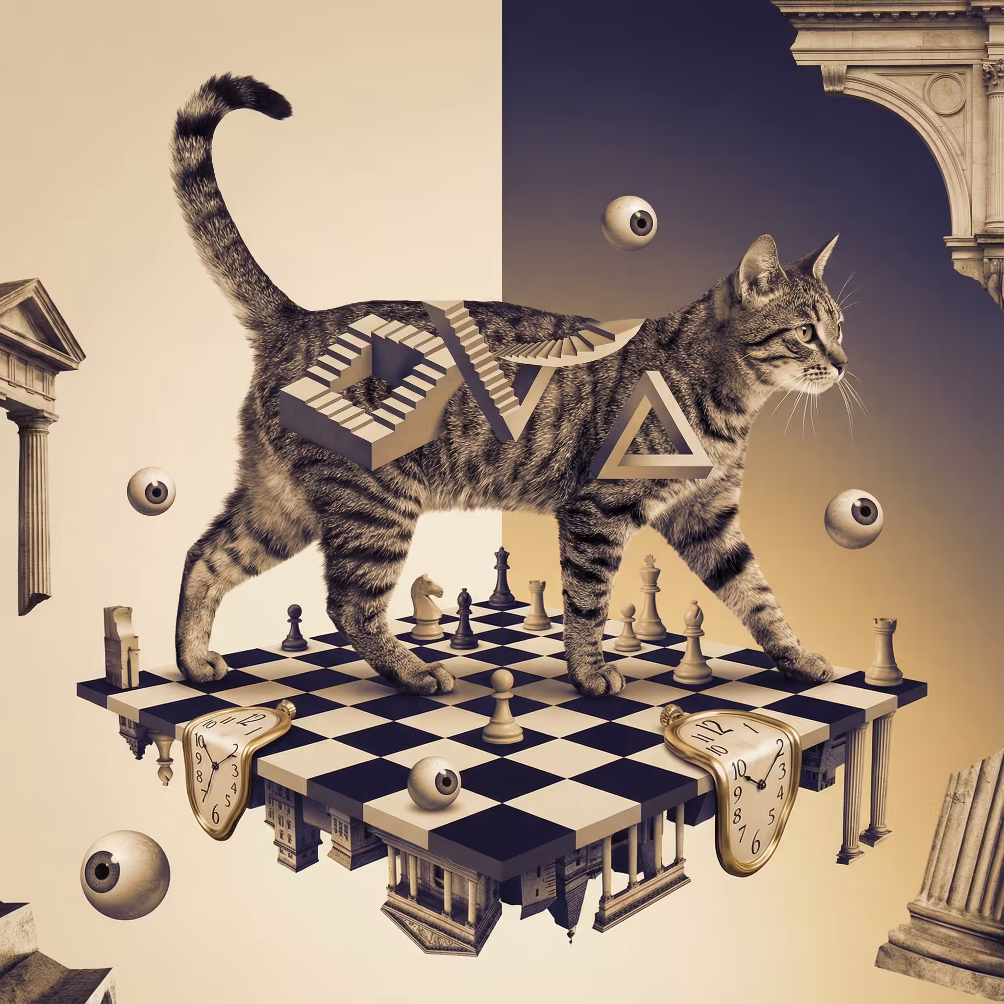 abstract cats #17