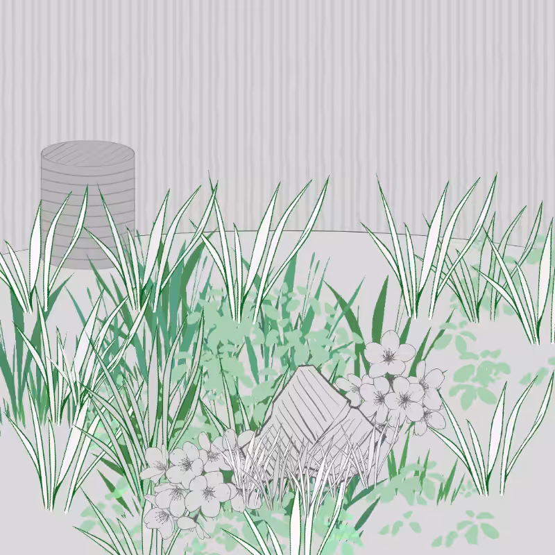 Wild Grass and Rubble #174