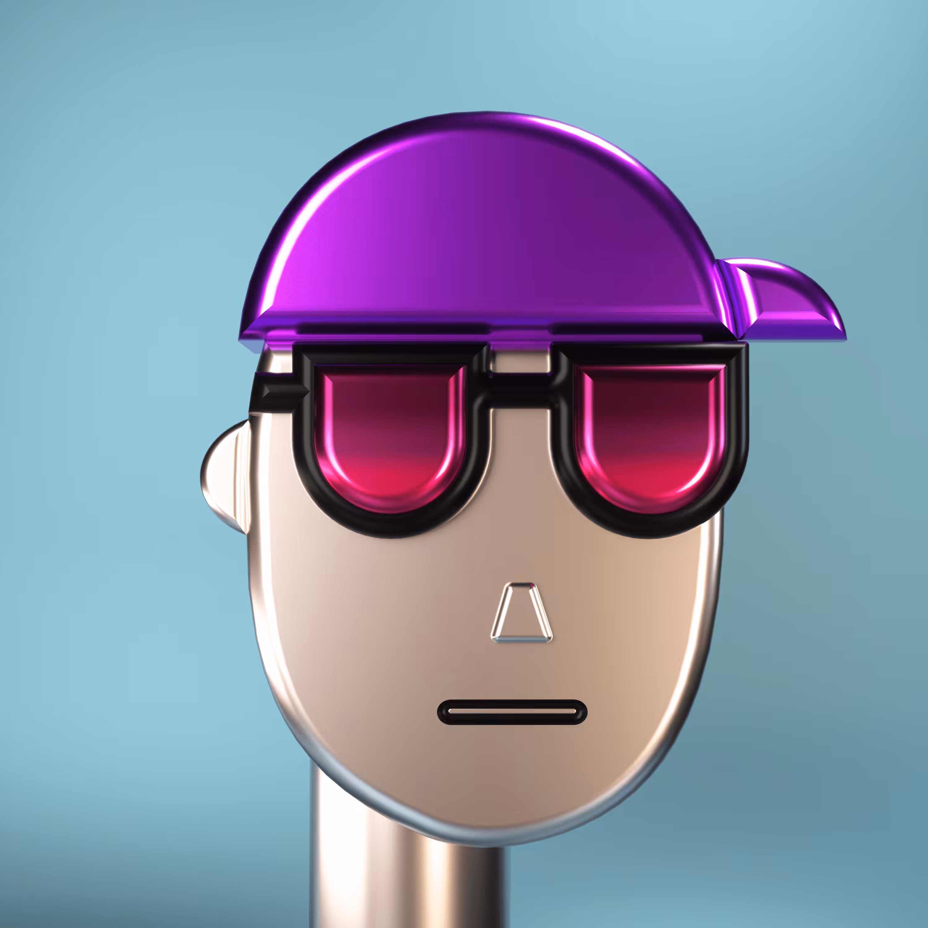 3D Chrome Punks: 3D Chrome Punk #0996