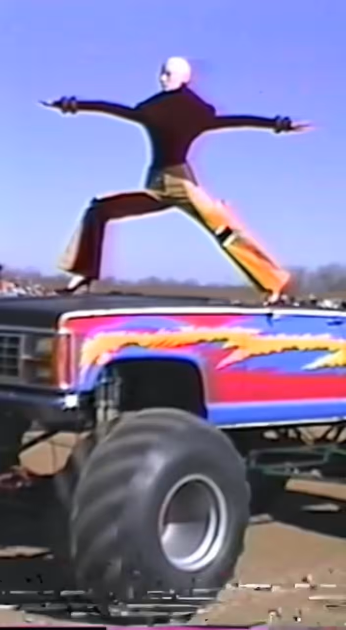Monster truck yoga