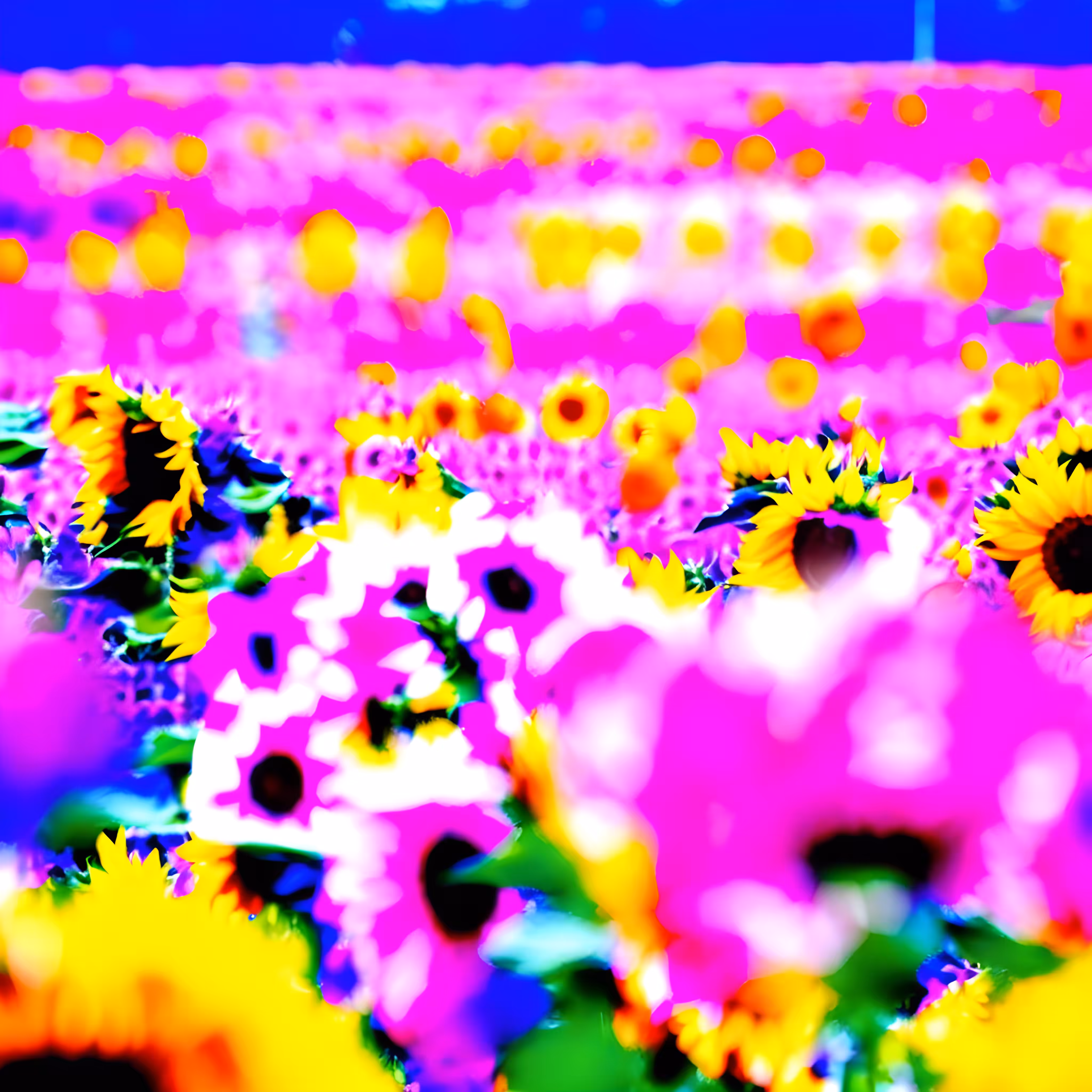 A Blooming Field of Sunflowers