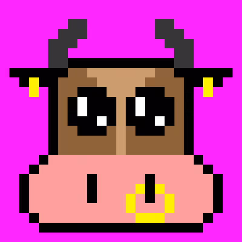 pixel cow #12