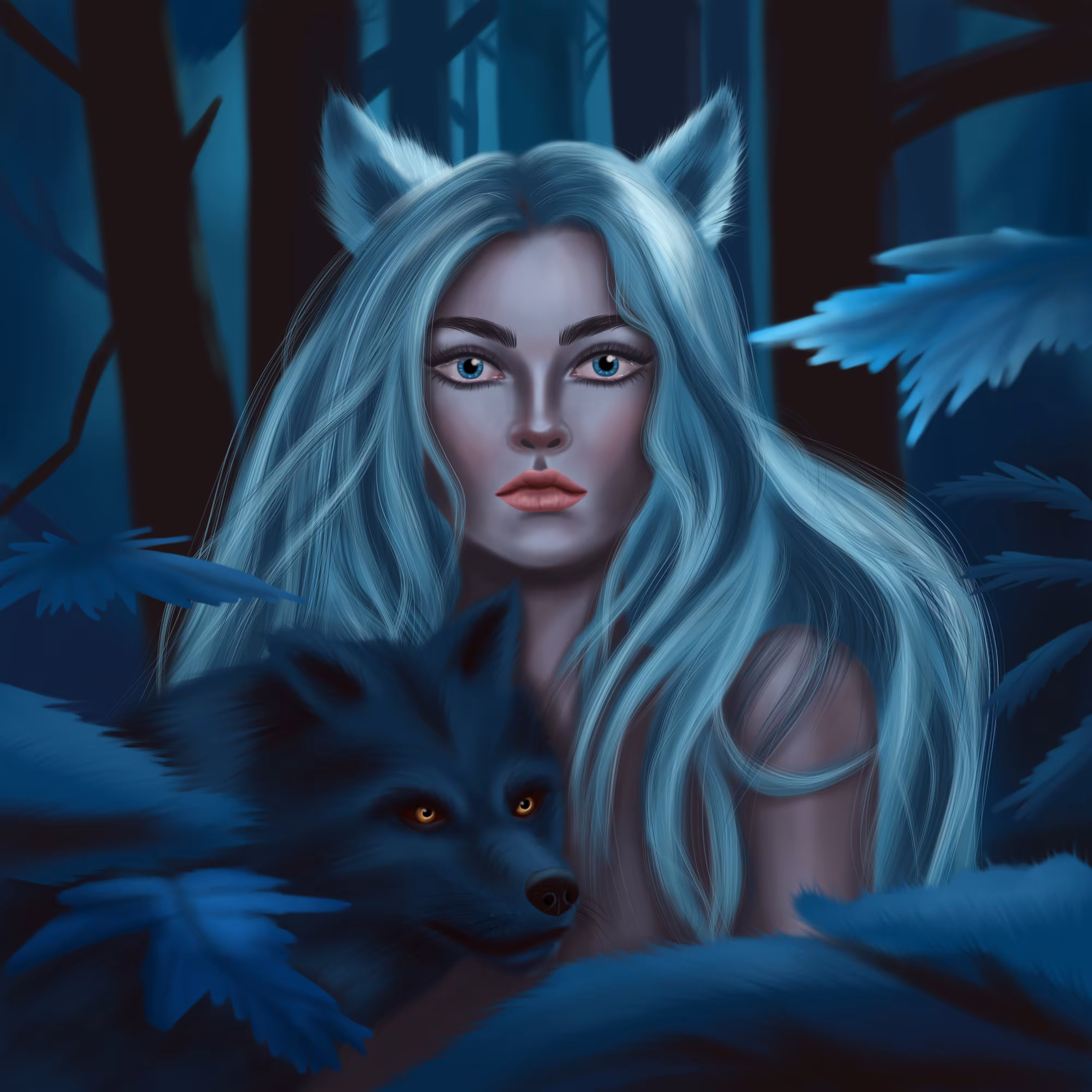 Girl & Wolf