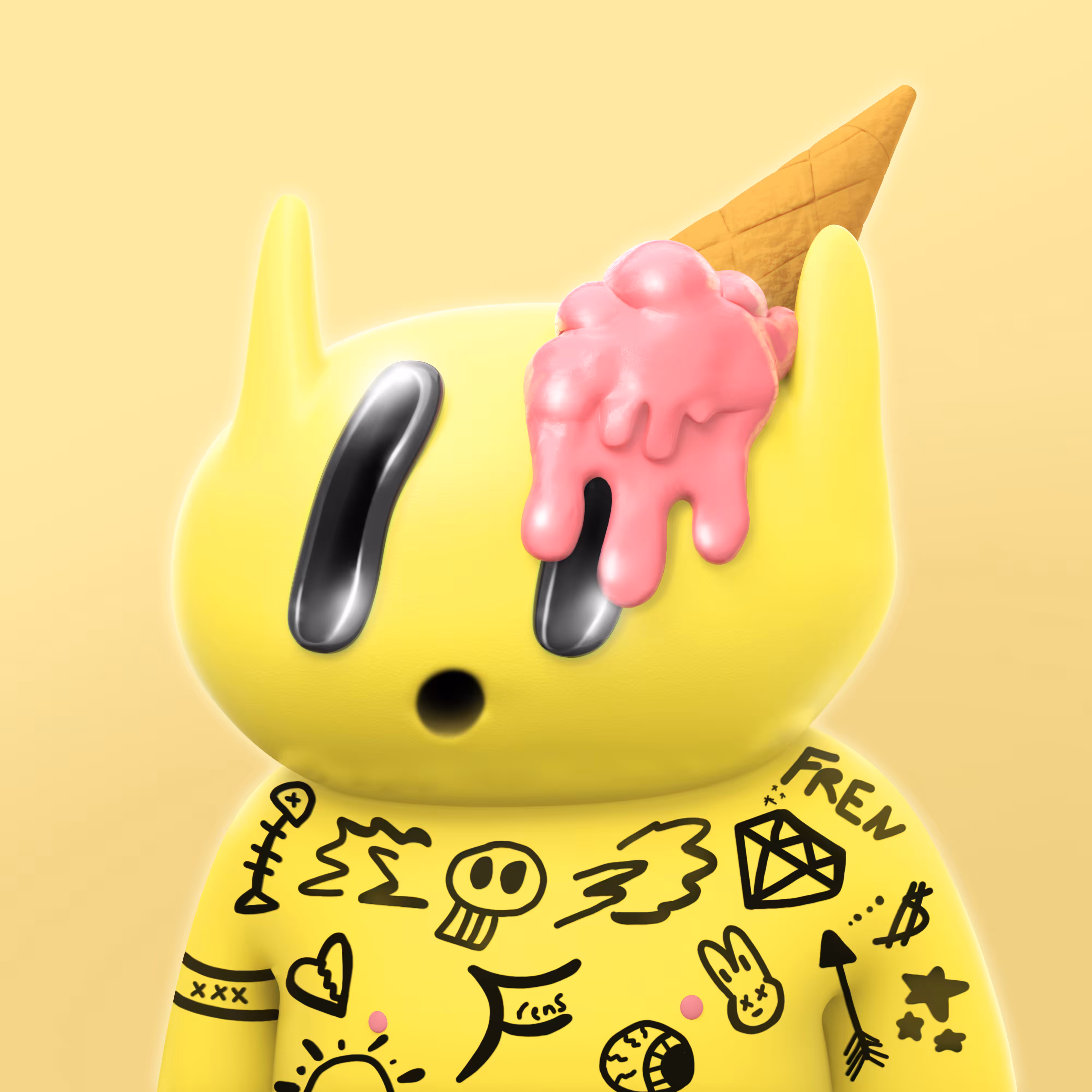 3D alien fren #9650