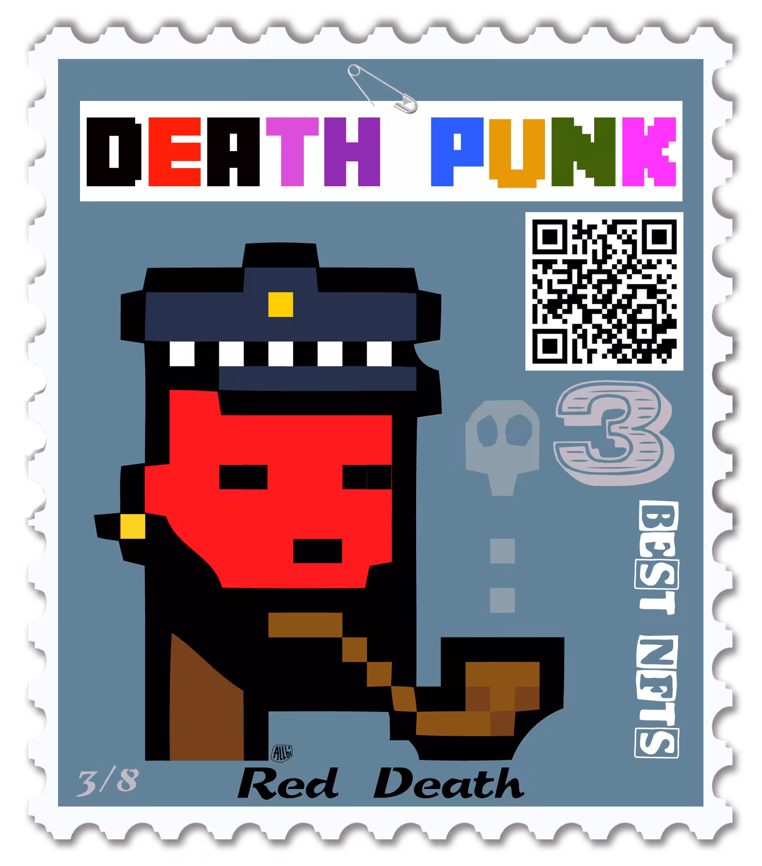 DEATH PUNK STAMP 3 - Red Death